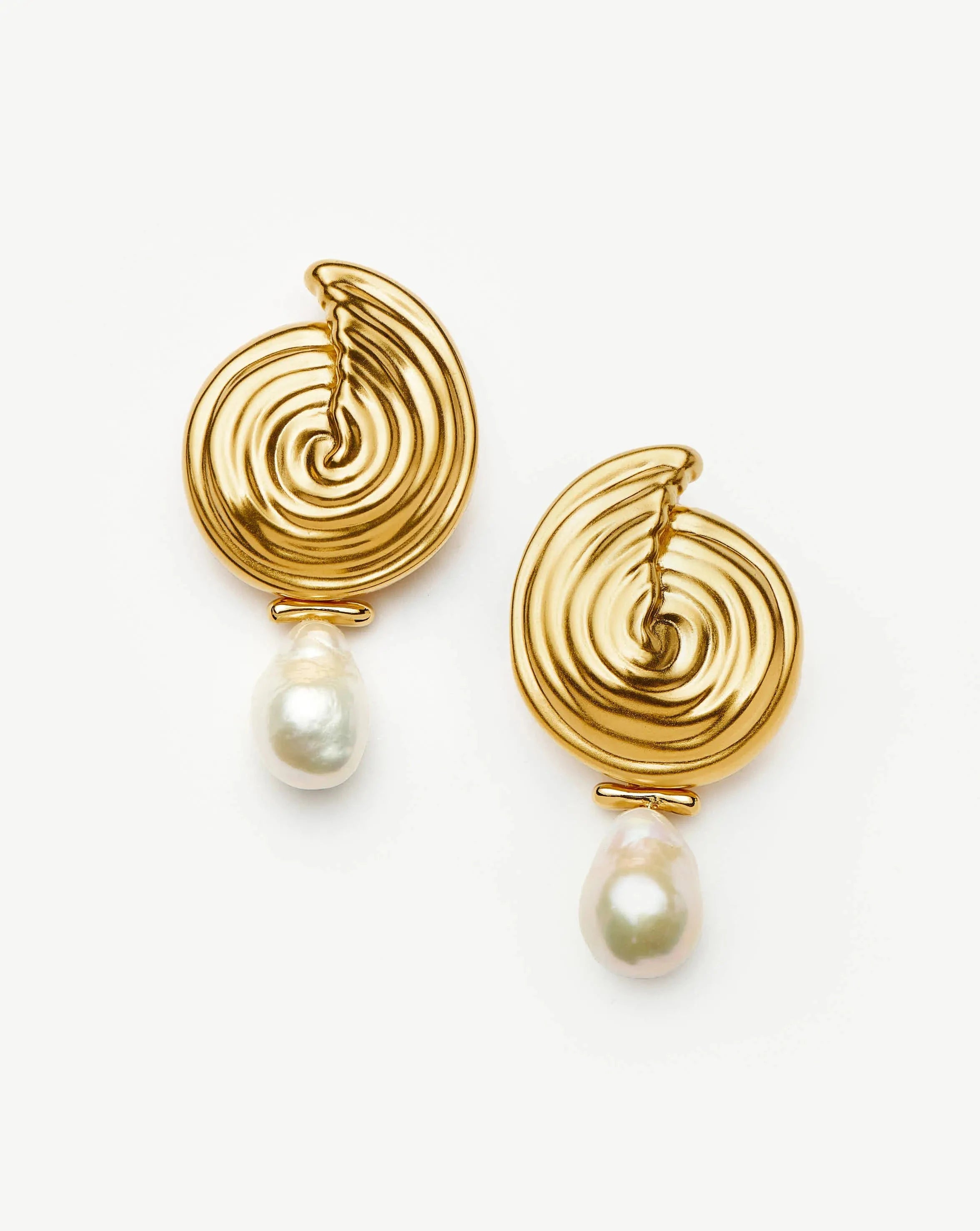 Detachable Pearl Drop Earrings | 18k Gold Plated & Baroque Pearl