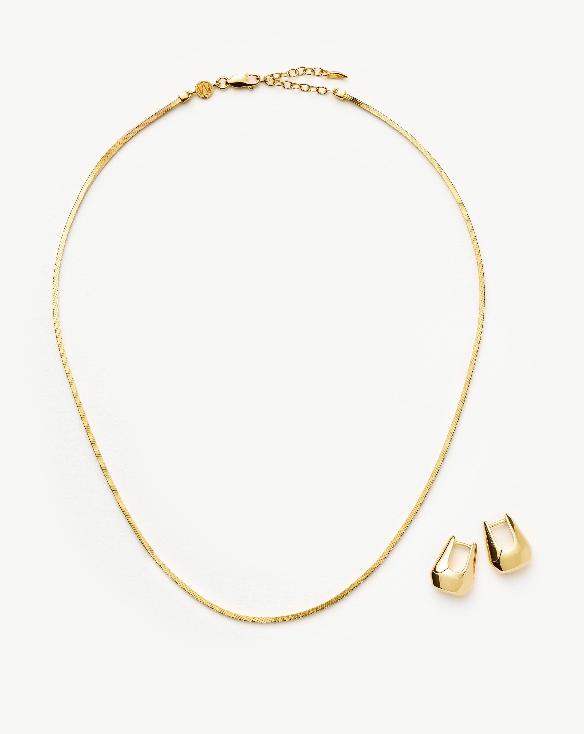 Arco Earrings & Necklace Set in 18k Gold Vermeil | Lucy Williams