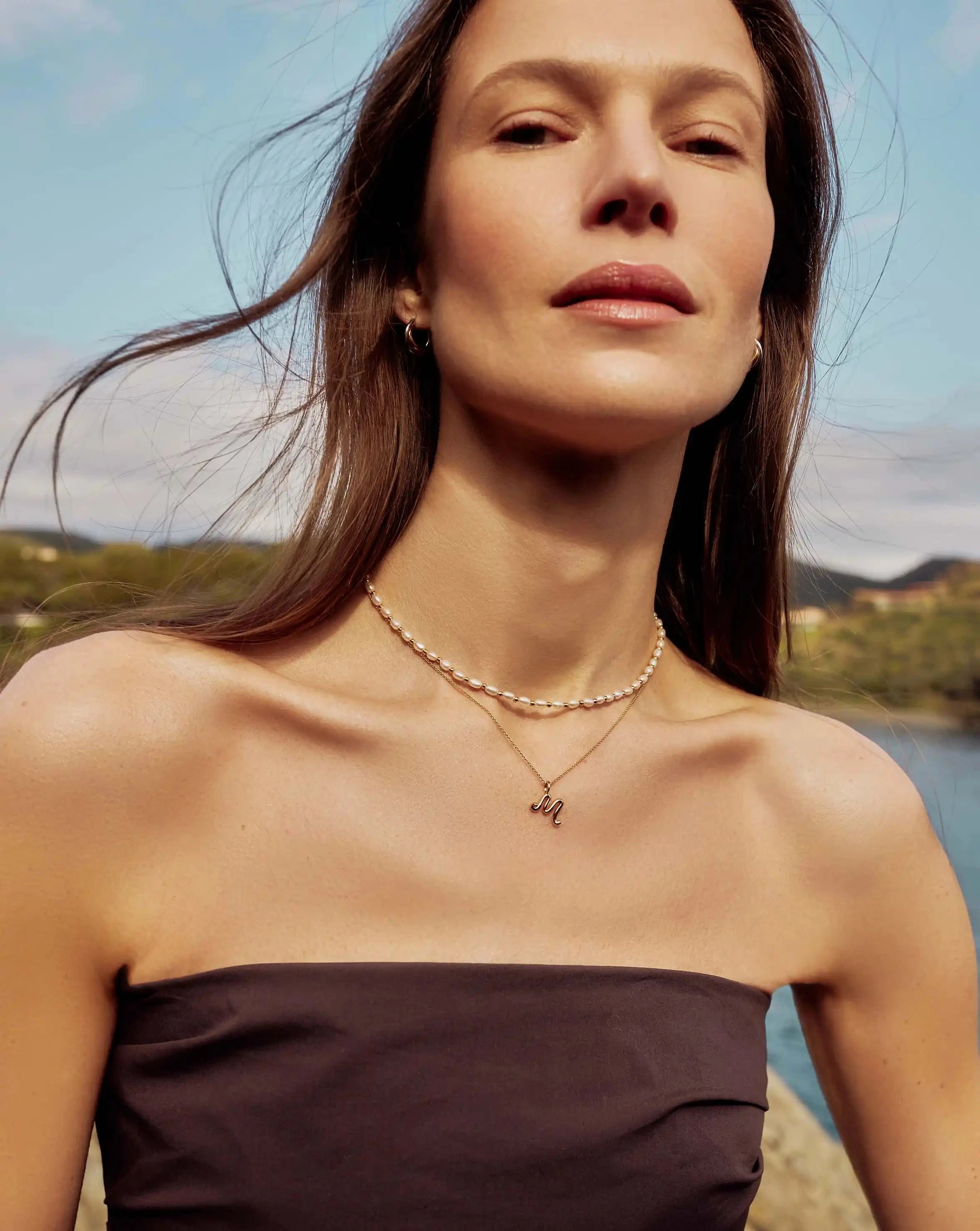 Freshwater Seed Pearl Choker Necklace with Gold Beads | Missoma