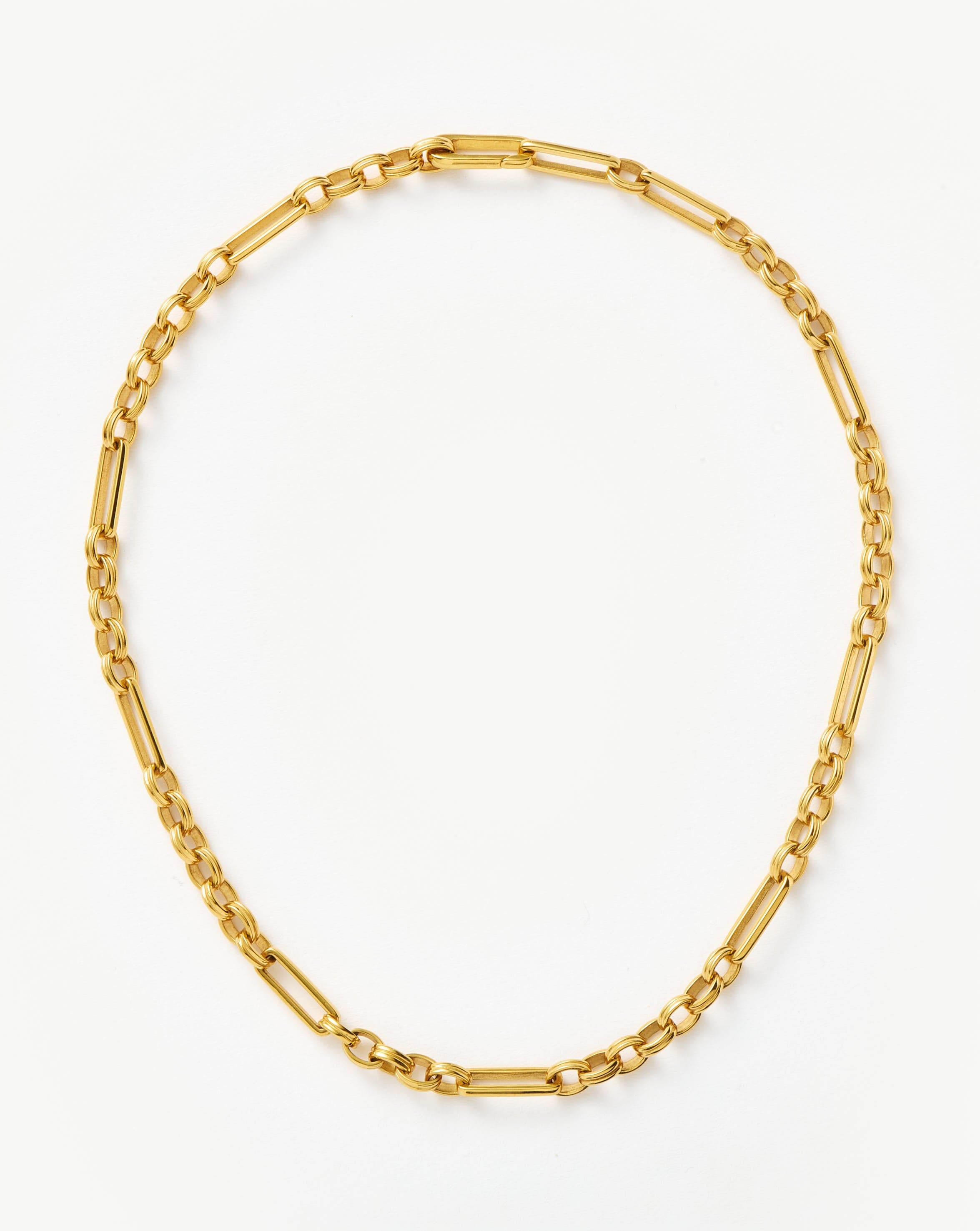 18k Gold Plated Chunky Chain Necklace with Hidden Clasp | Axiom