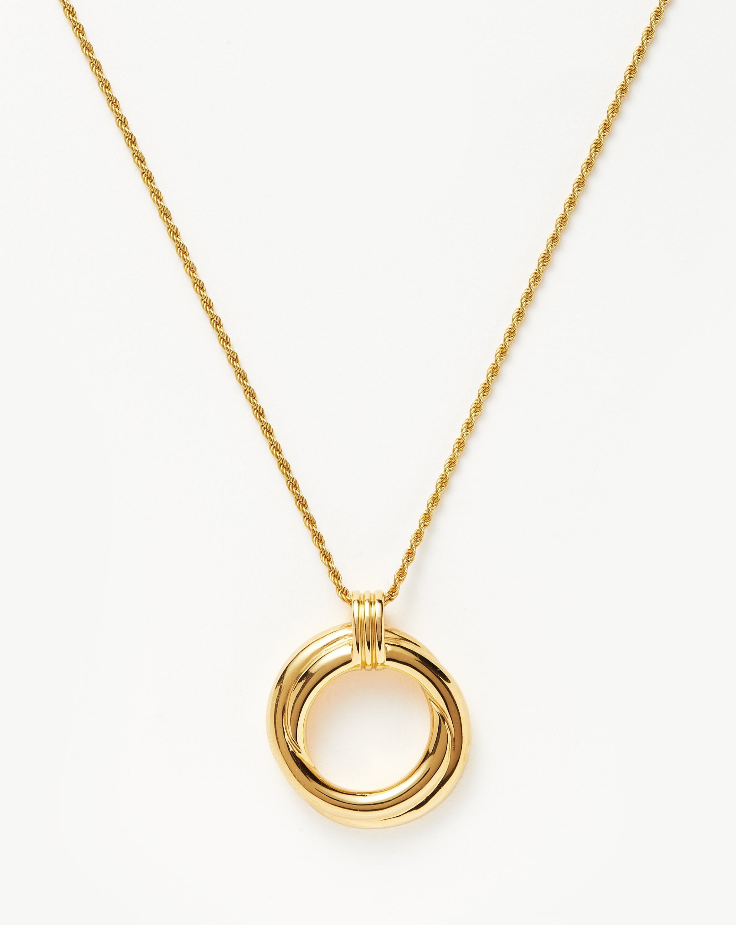 Vintage-Inspired Gold Plated Necklace with Circular Pendant | Lucy Williams x Missoma
