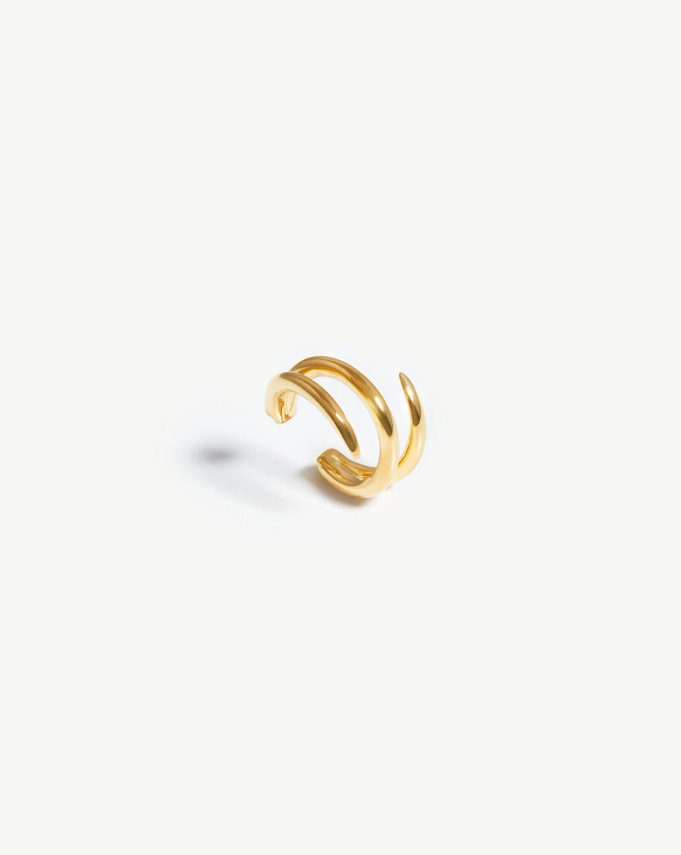 Gold Plated Claw Ear Cuff for Pierced or Non-Pierced Ears | Lacuna