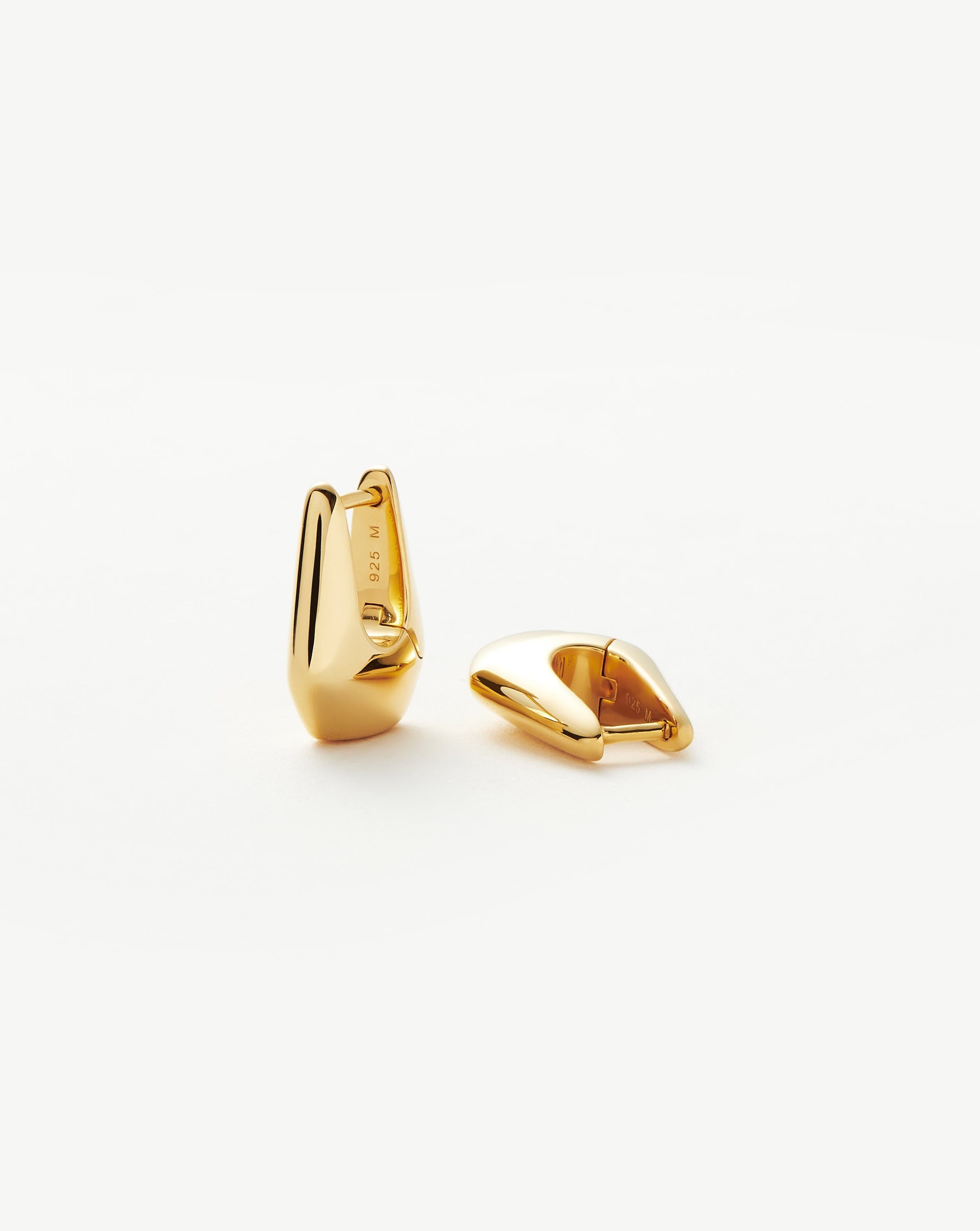 Small Hoop Earrings in 18k Gold Vermeil | Lucy Williams Arco