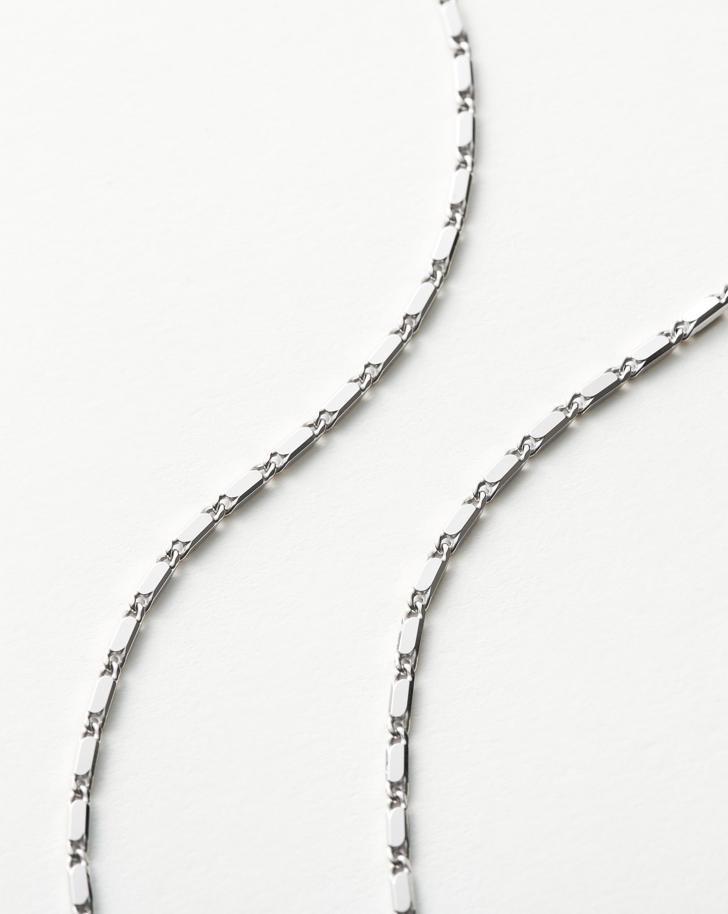 Delicate Sterling Silver Link Chain Necklace | Lucy Williams Horizon