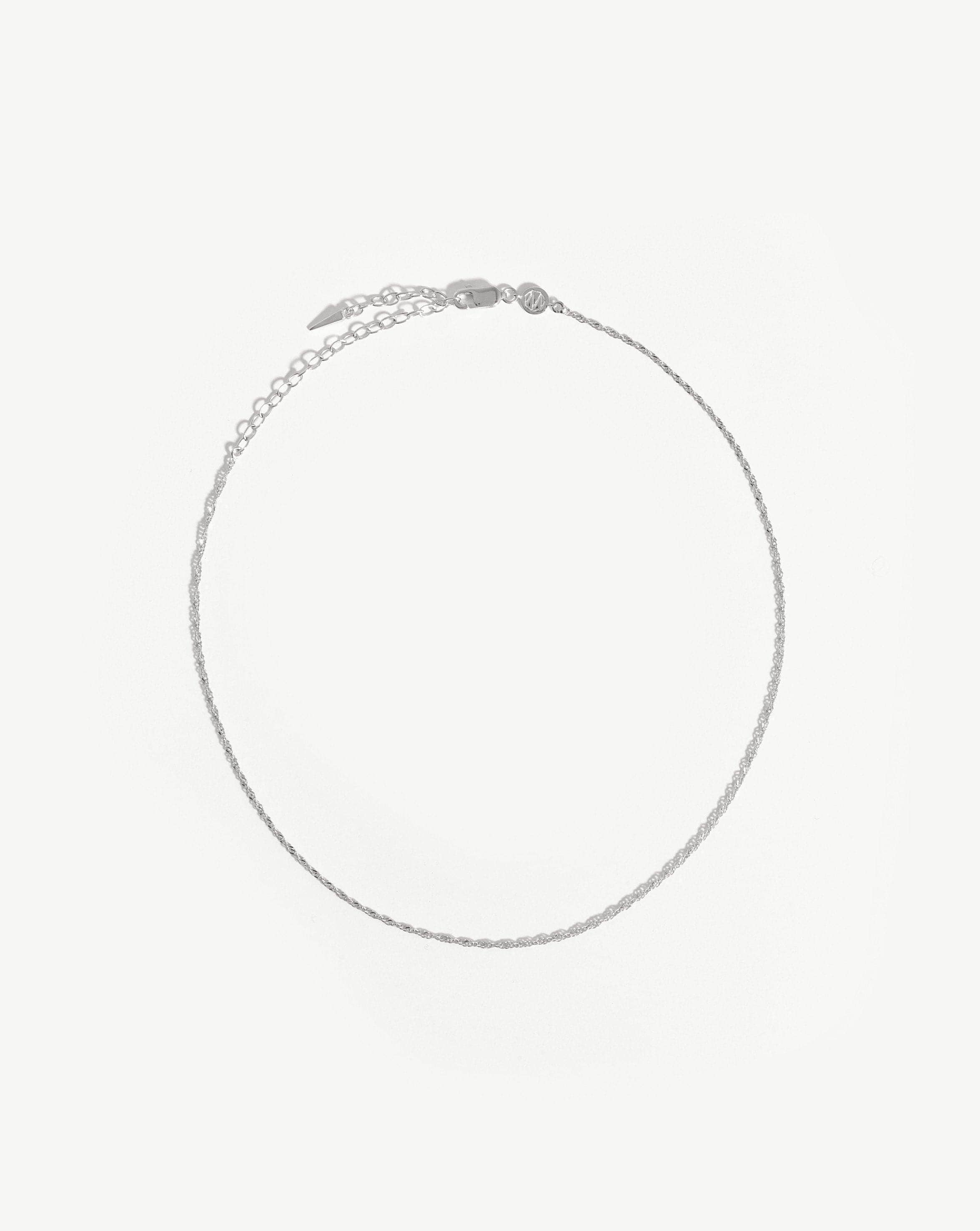 Twisted Chain Choker Necklace | 18k Gold Plated Vermeil