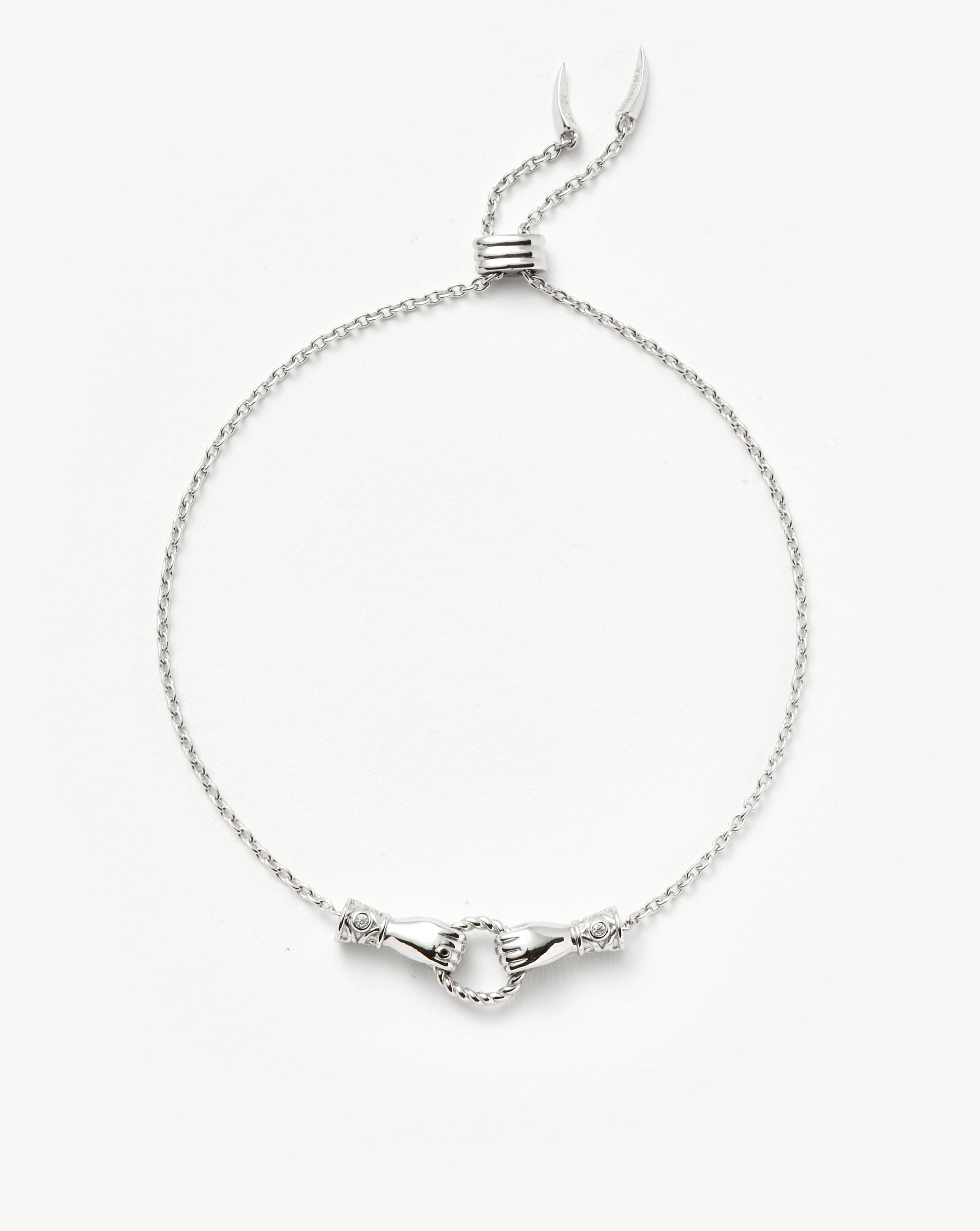 Adjustable Slider Bracelet with Cubic Zirconia & Black Onyx | Harris Reed
