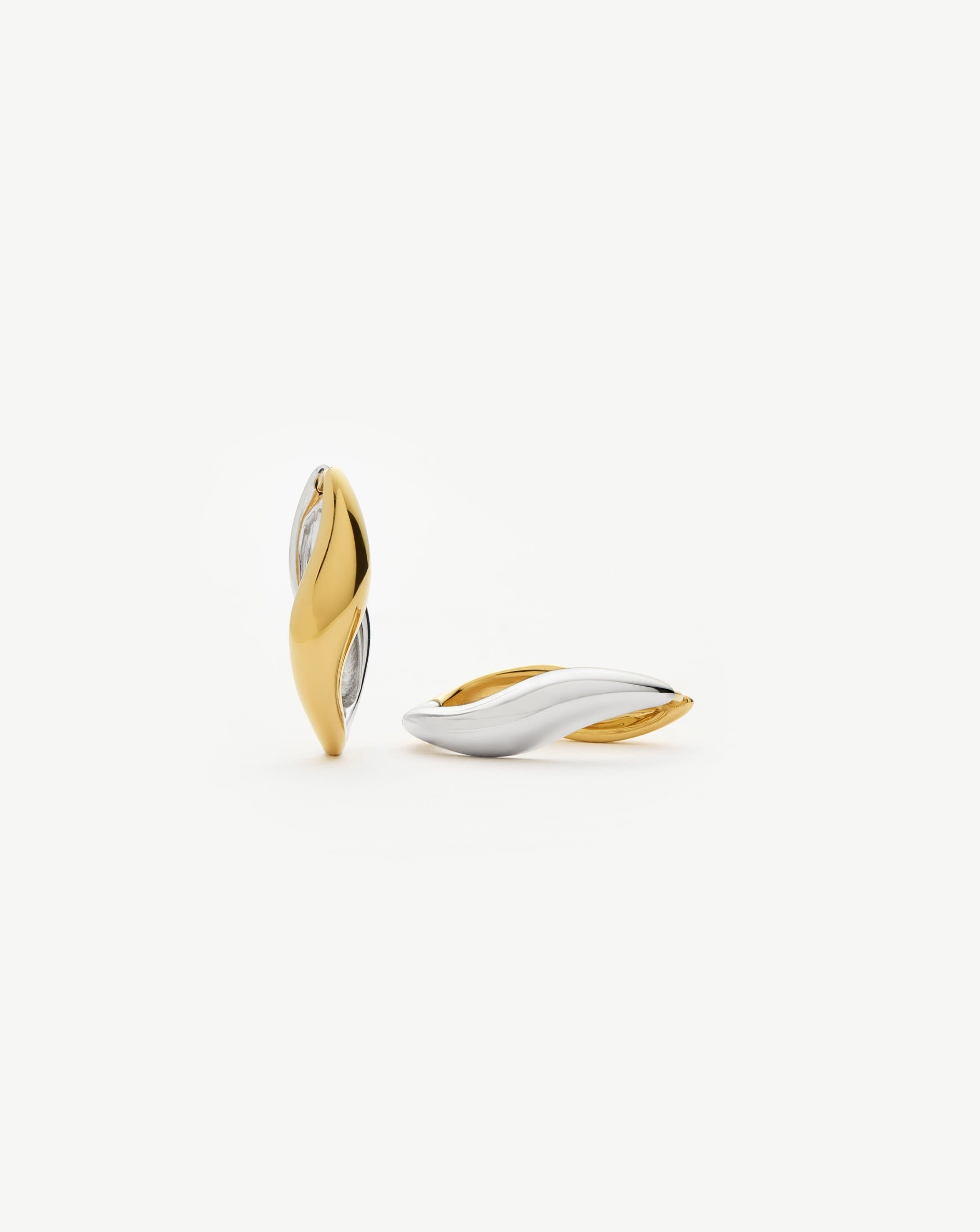 Small Hoop Earrings in Mixed Metals | Savi Signature Collection