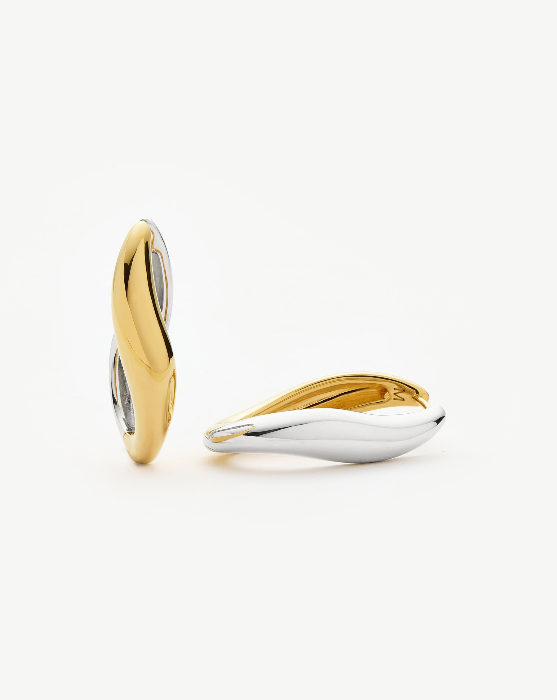 Medium Hoop Earrings in Mixed Metals | Savi Signature