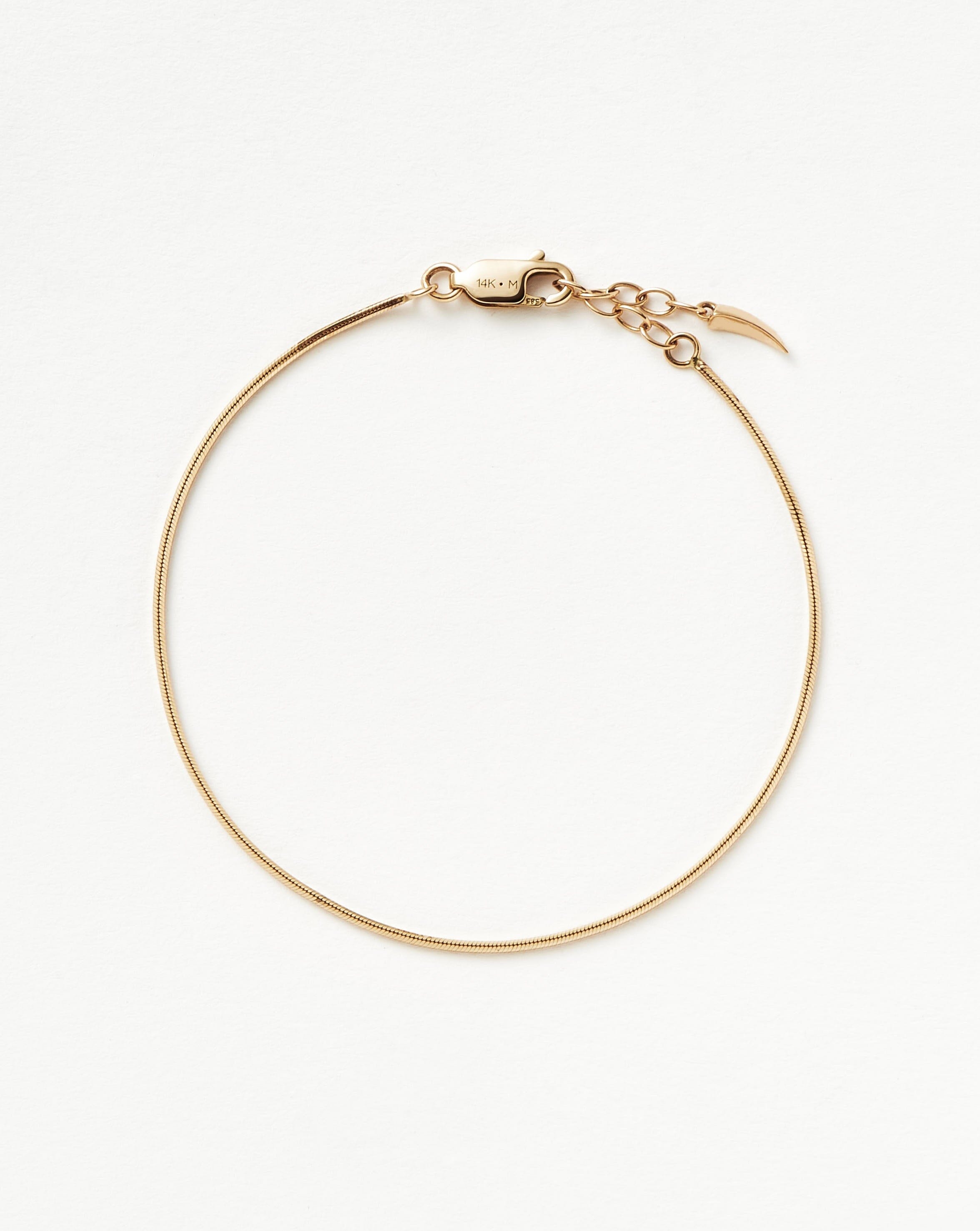 Recycled Gold Snake Chain Bracelet | Handcrafted Fine Jewelry