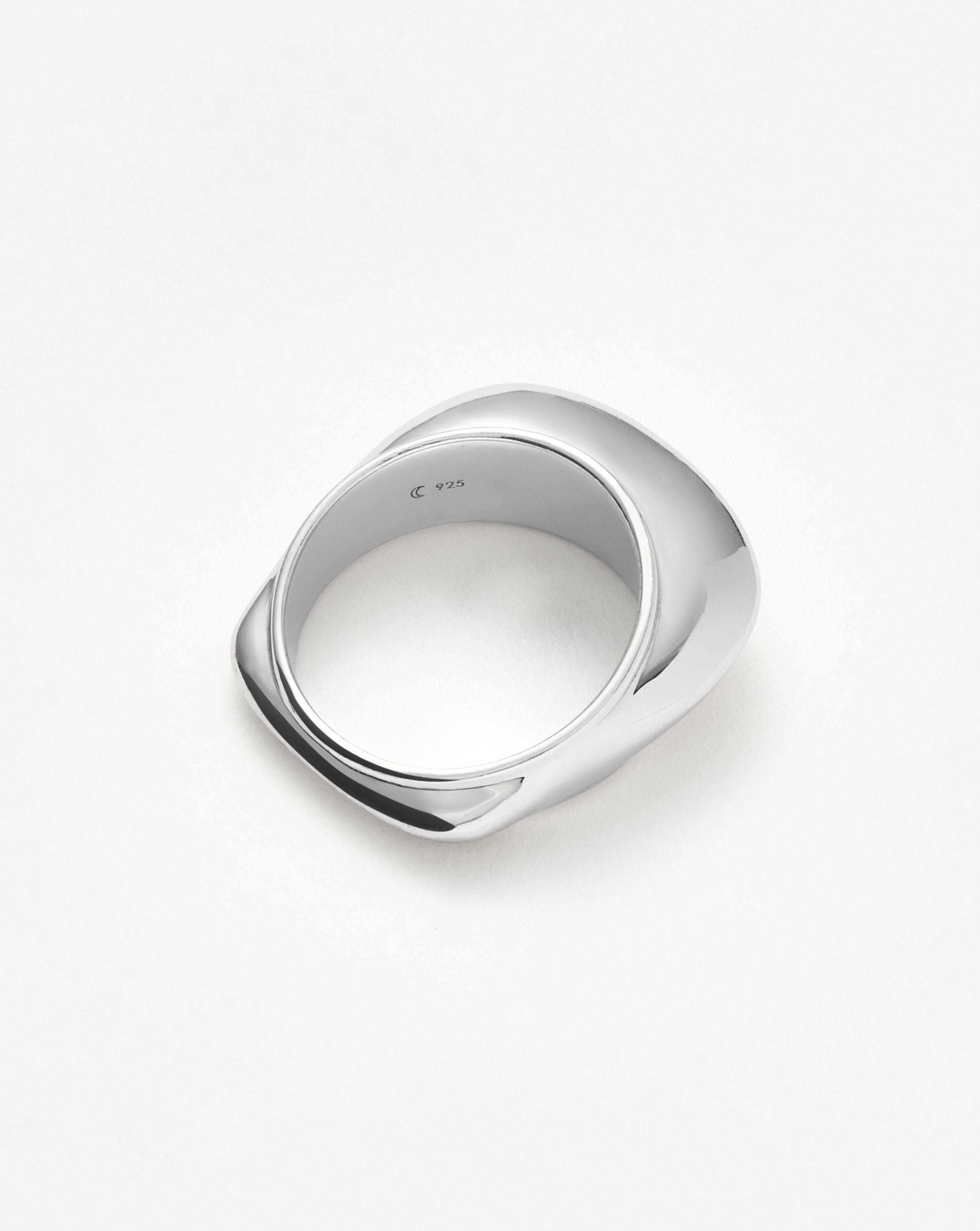 Sterling Silver Dome Stacking Ring | Hera Pyramid Design