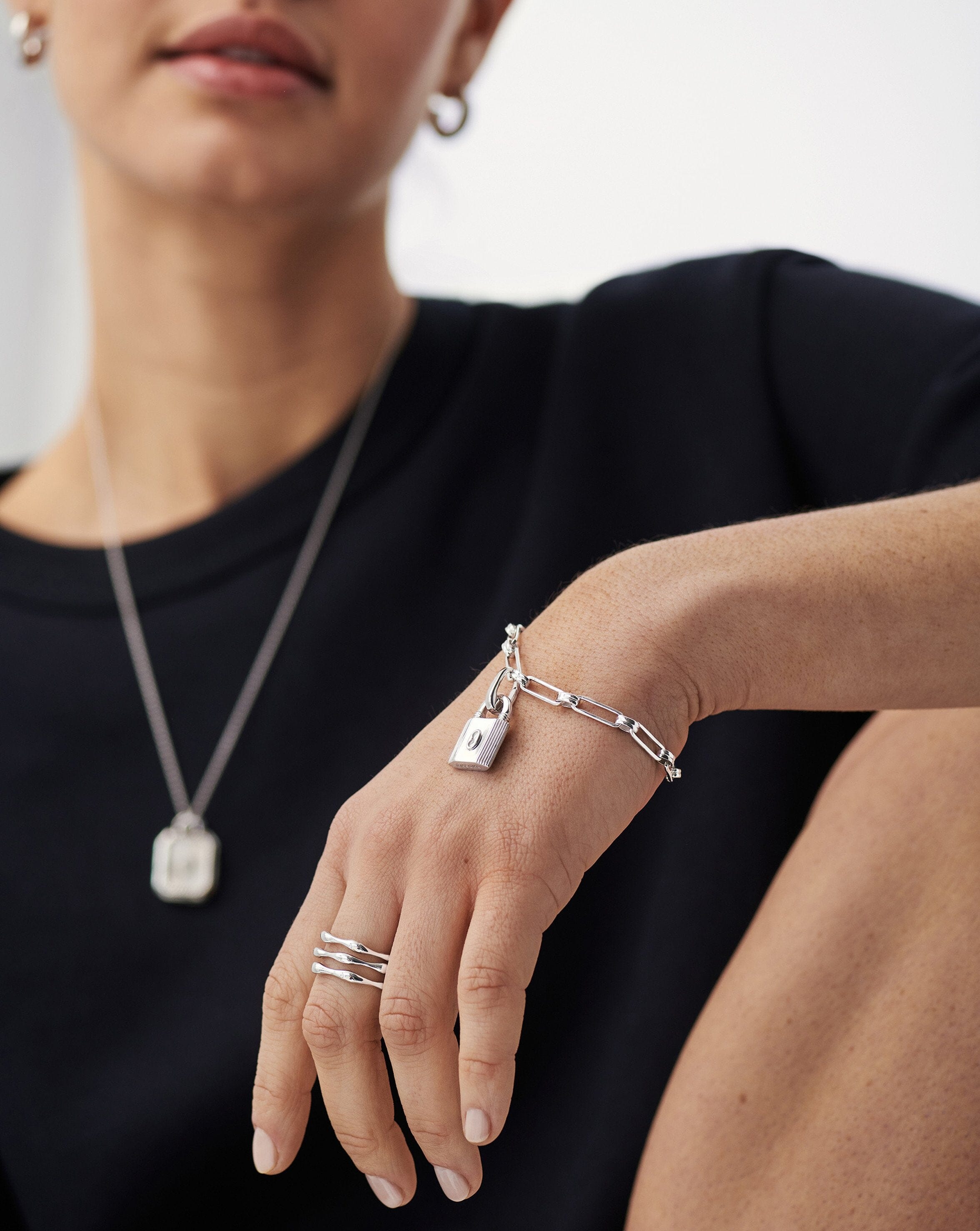 Silver Plated Chain Bracelet for Layering | Aegis Armor Style