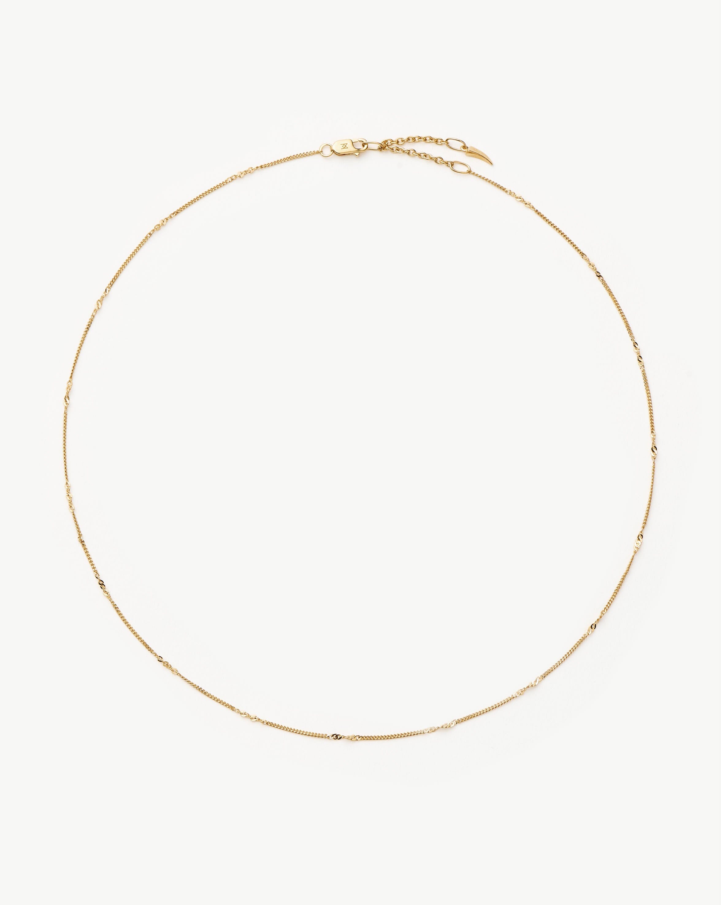 14k Gold Twisted Curb Chain Choker | Italian Crafted