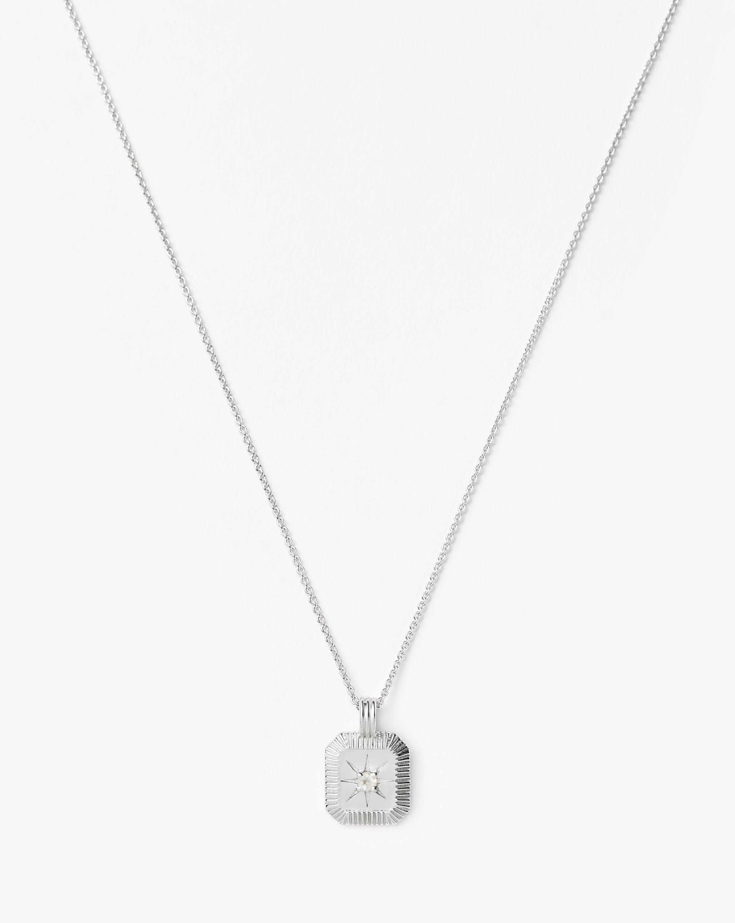 Rainbow Moonstone June Birthstone Necklace | Adjustable Sterling Silver Pendant