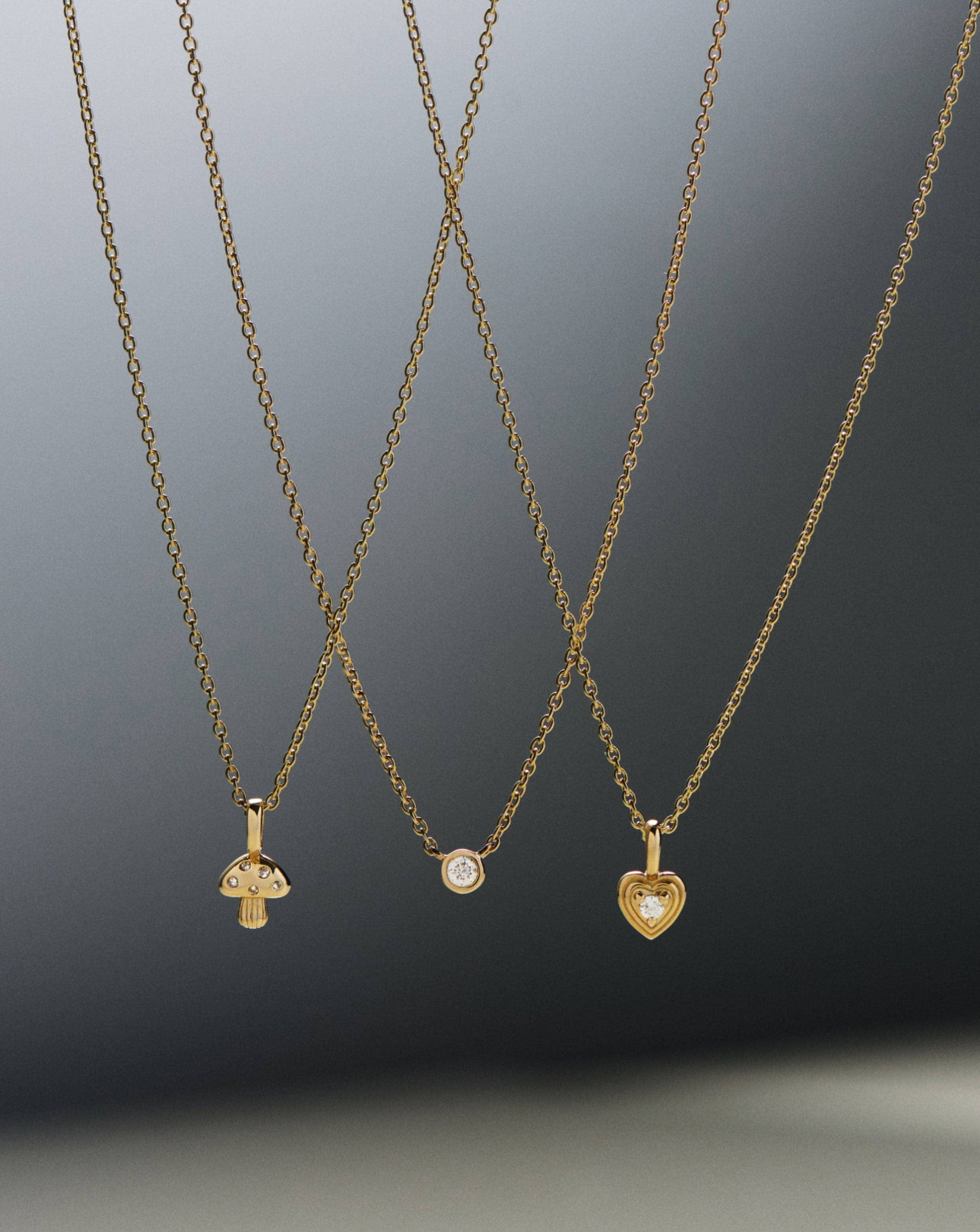 14k Gold Diamond Heart Pendant Necklace | Recycled & Conflict-Free