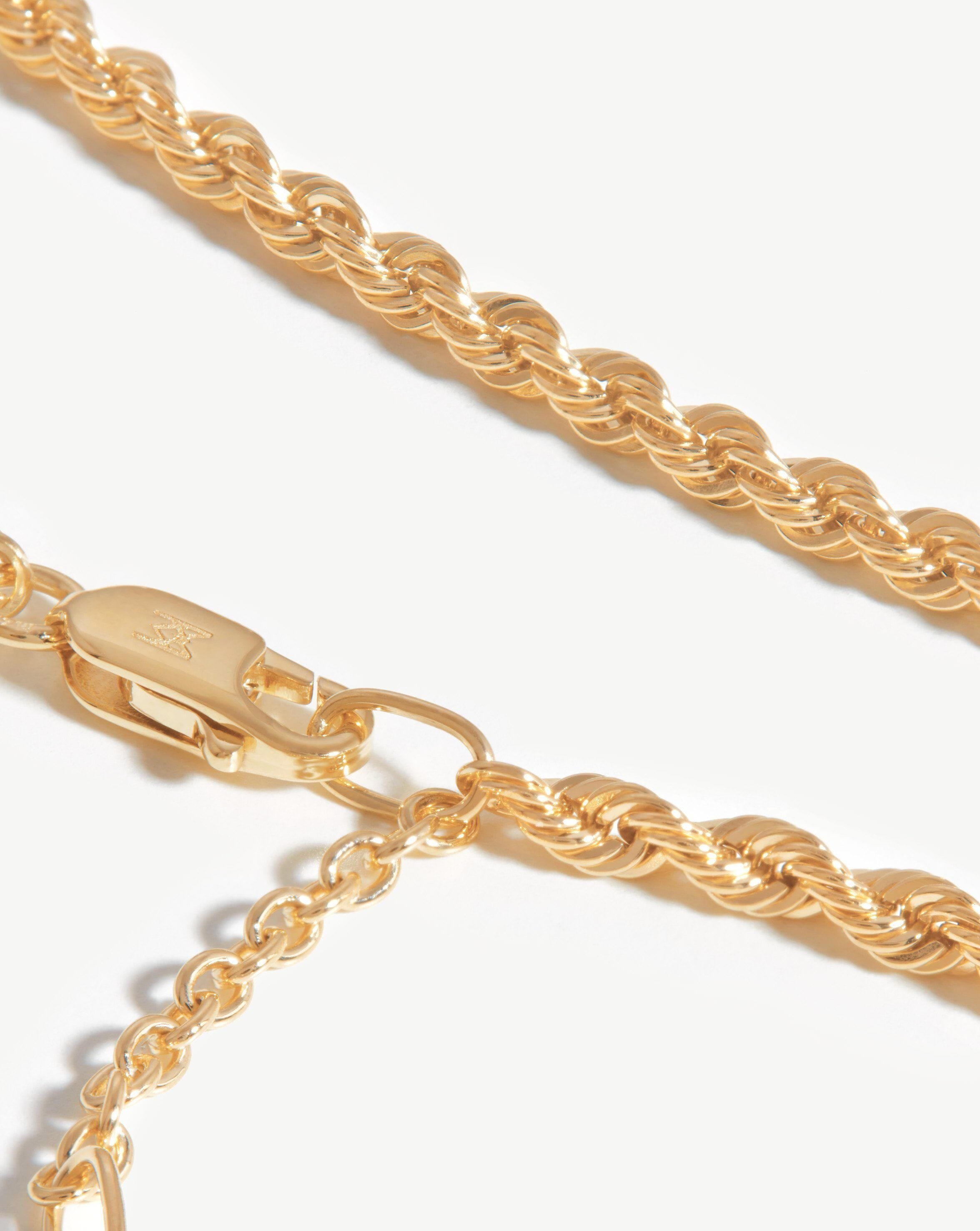 Solid Gold Rope Chain Necklace | Handcrafted 14K Italian Design