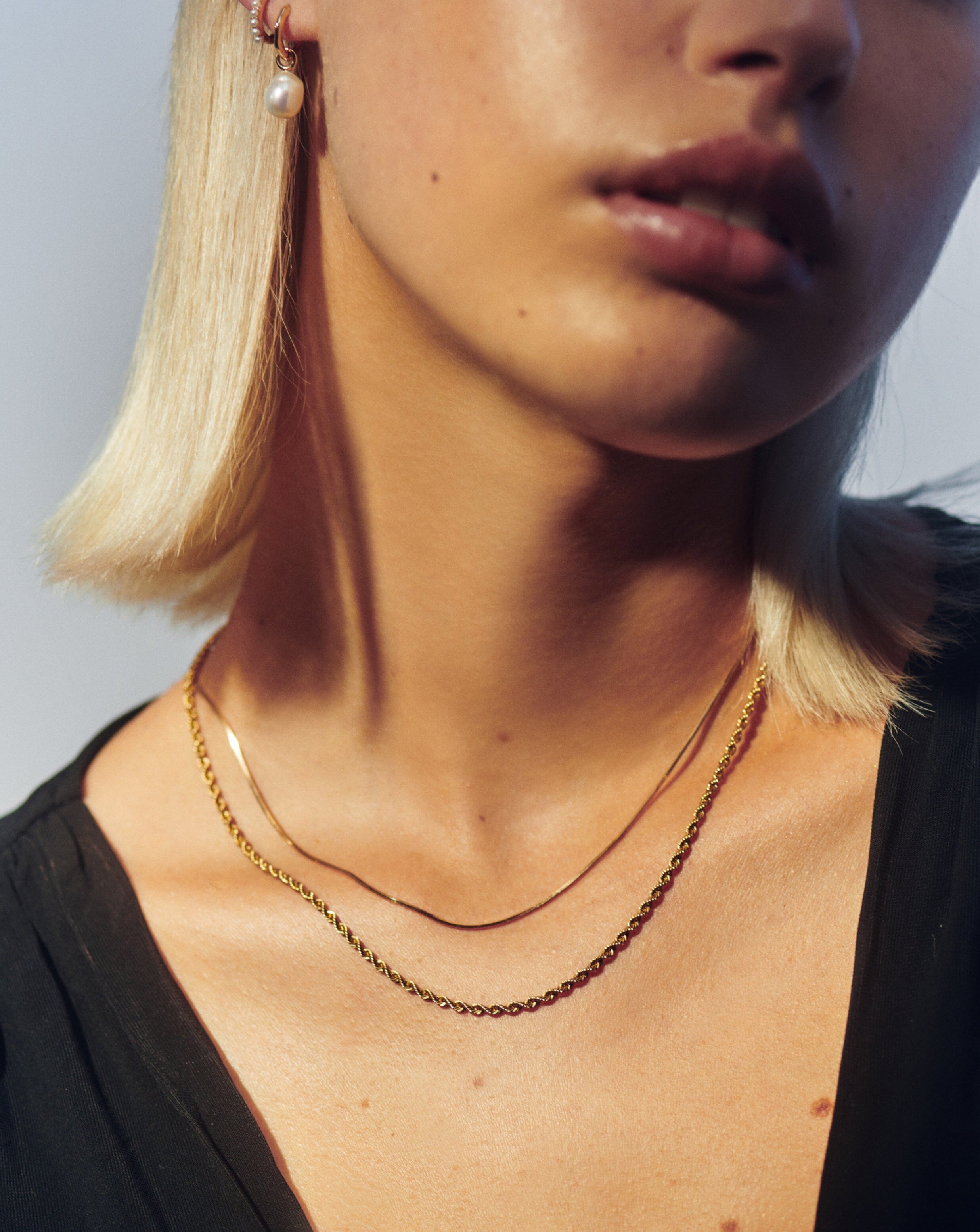 Solid Gold Rope Chain Necklace | Handcrafted 14K Italian Design