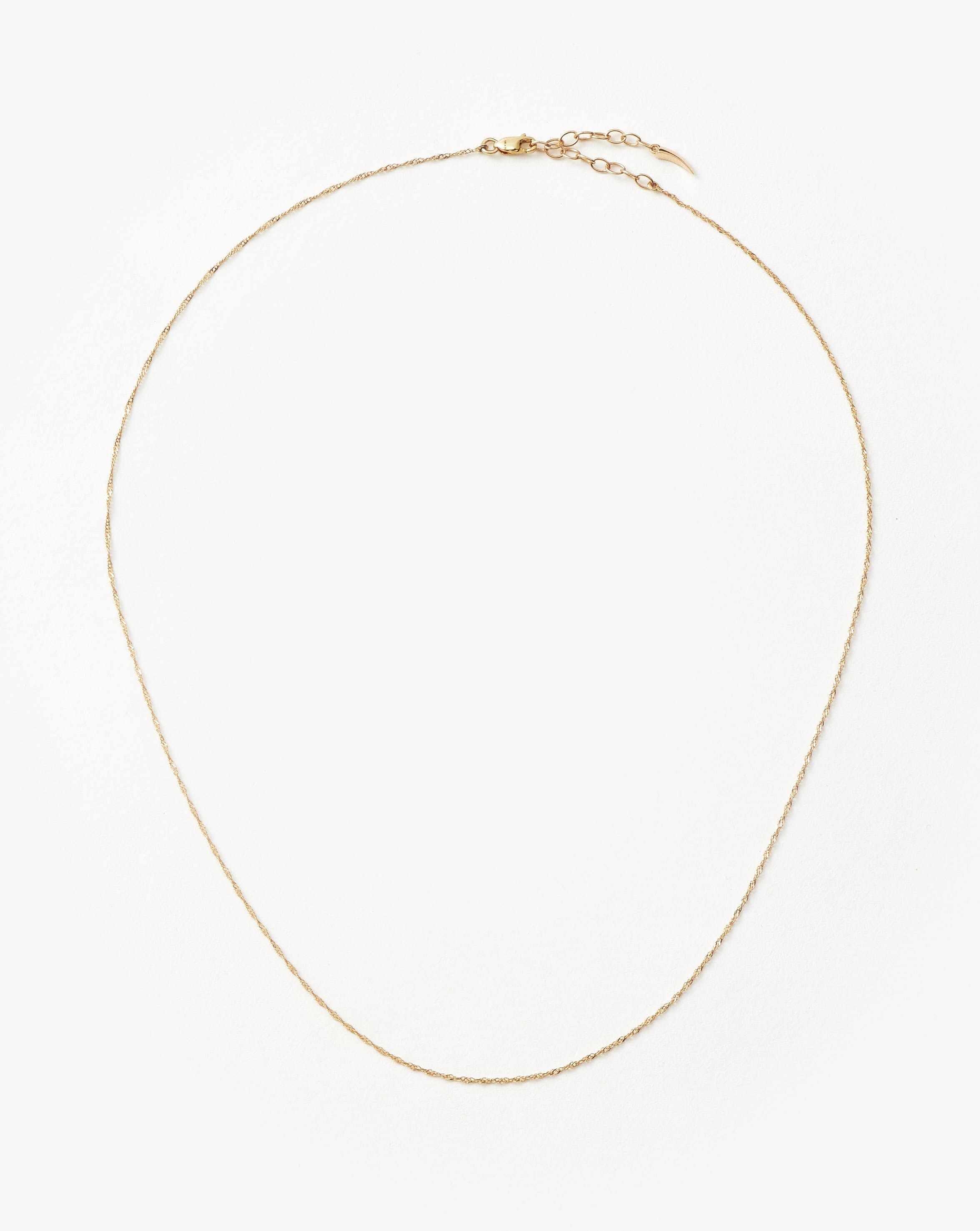 Twisted Short Chain Necklace in 14ct Recycled Gold | Delicate Layered Jewelry