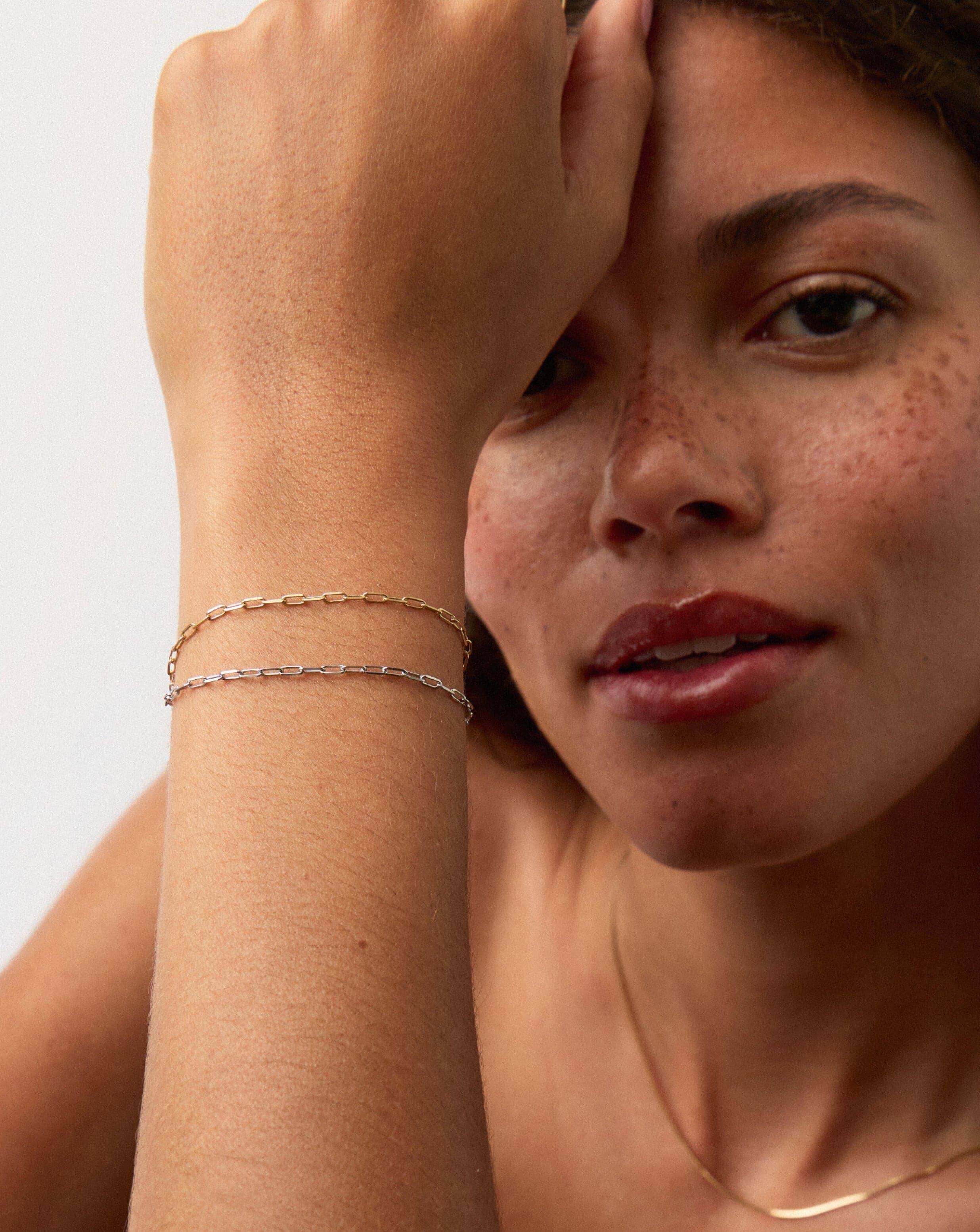 14k Solid Gold Paperclip Chain Bracelet | Recycled & Hallmarked