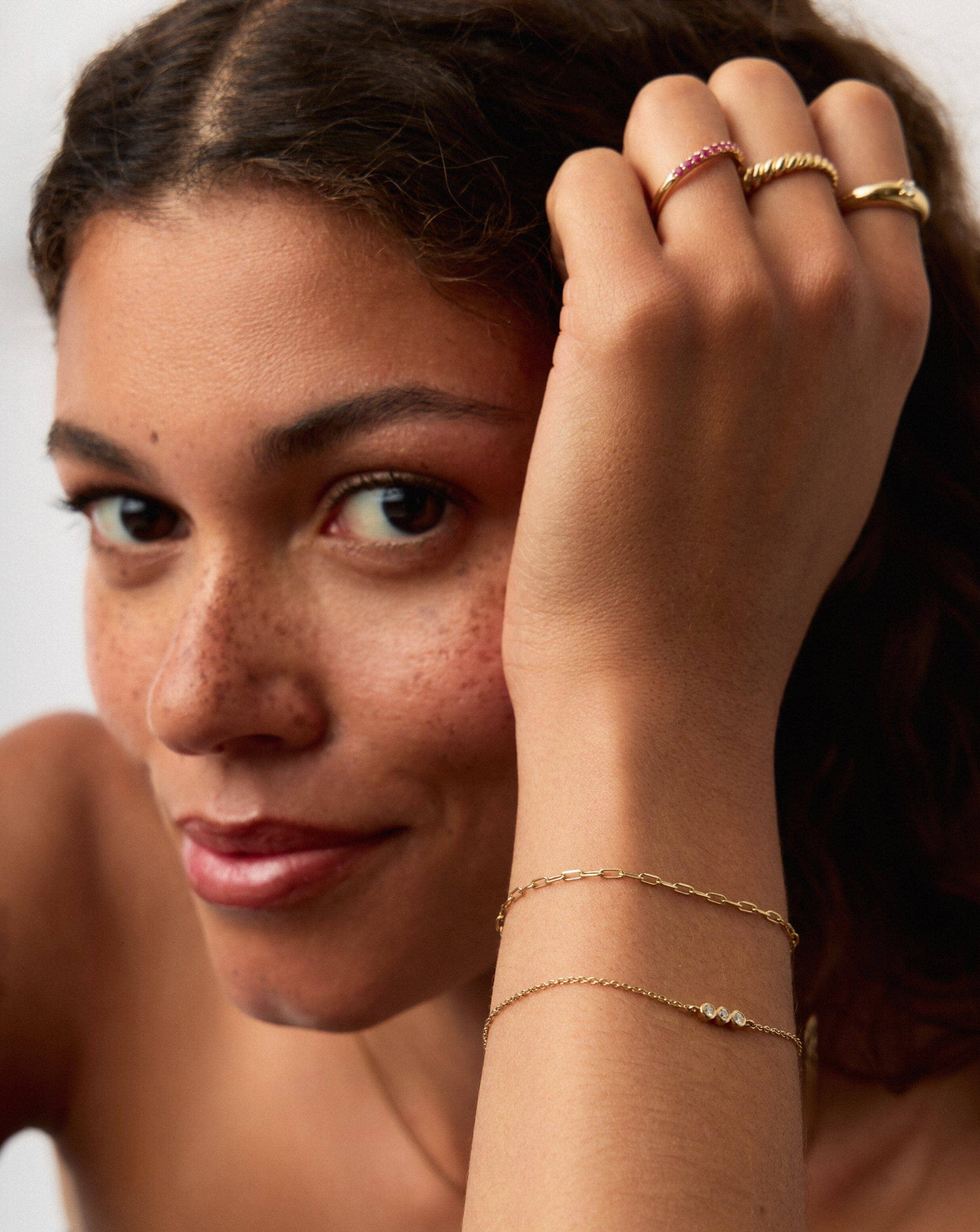 14k Solid Gold Paperclip Chain Bracelet | Recycled & Hallmarked