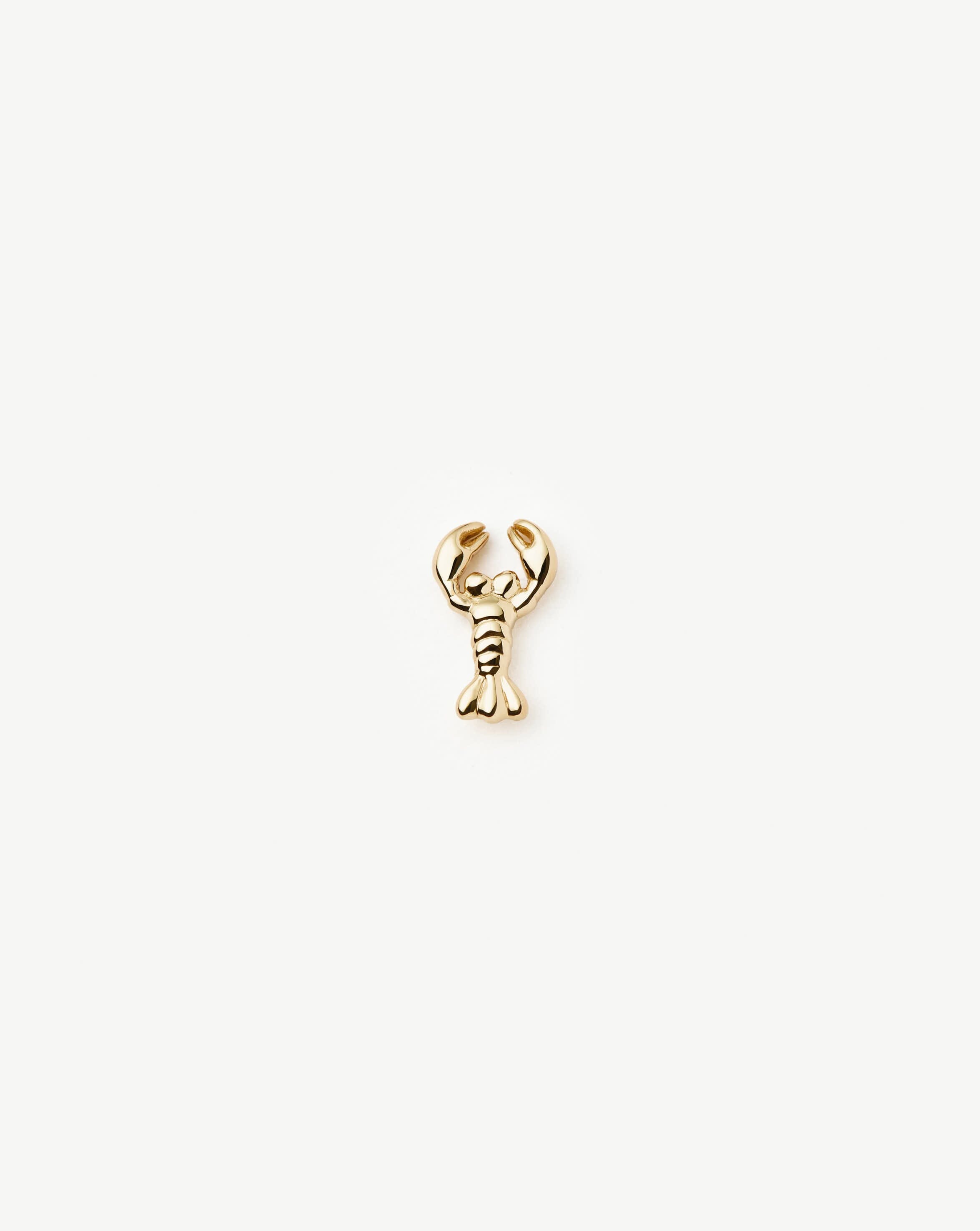 14k Solid Gold Lobster Stud Earring | Fine Jewelry