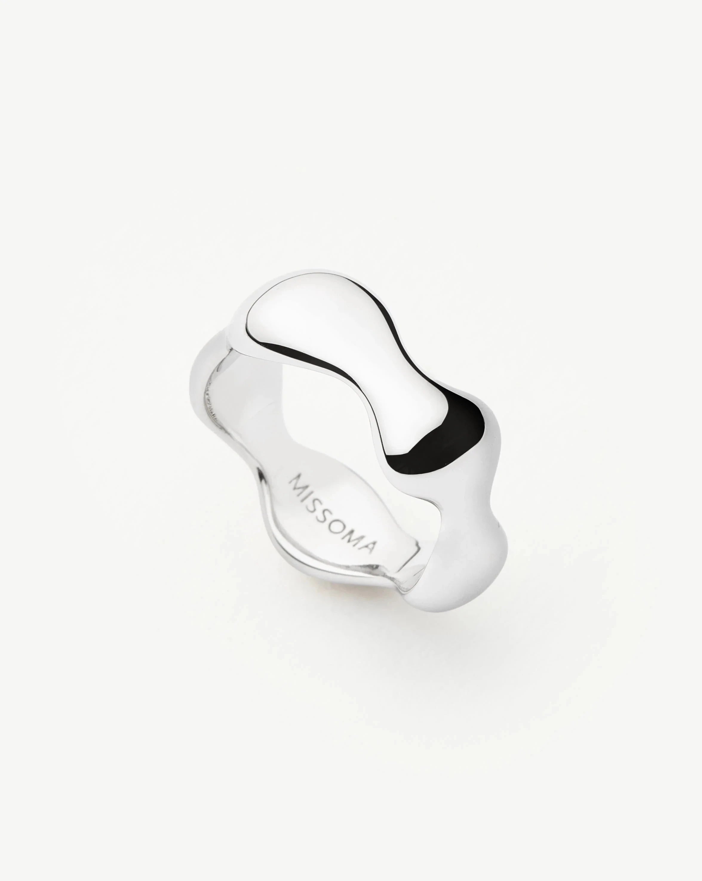Puffy Stacking Ring for Women | Silver Plated | Eny Lee Parker