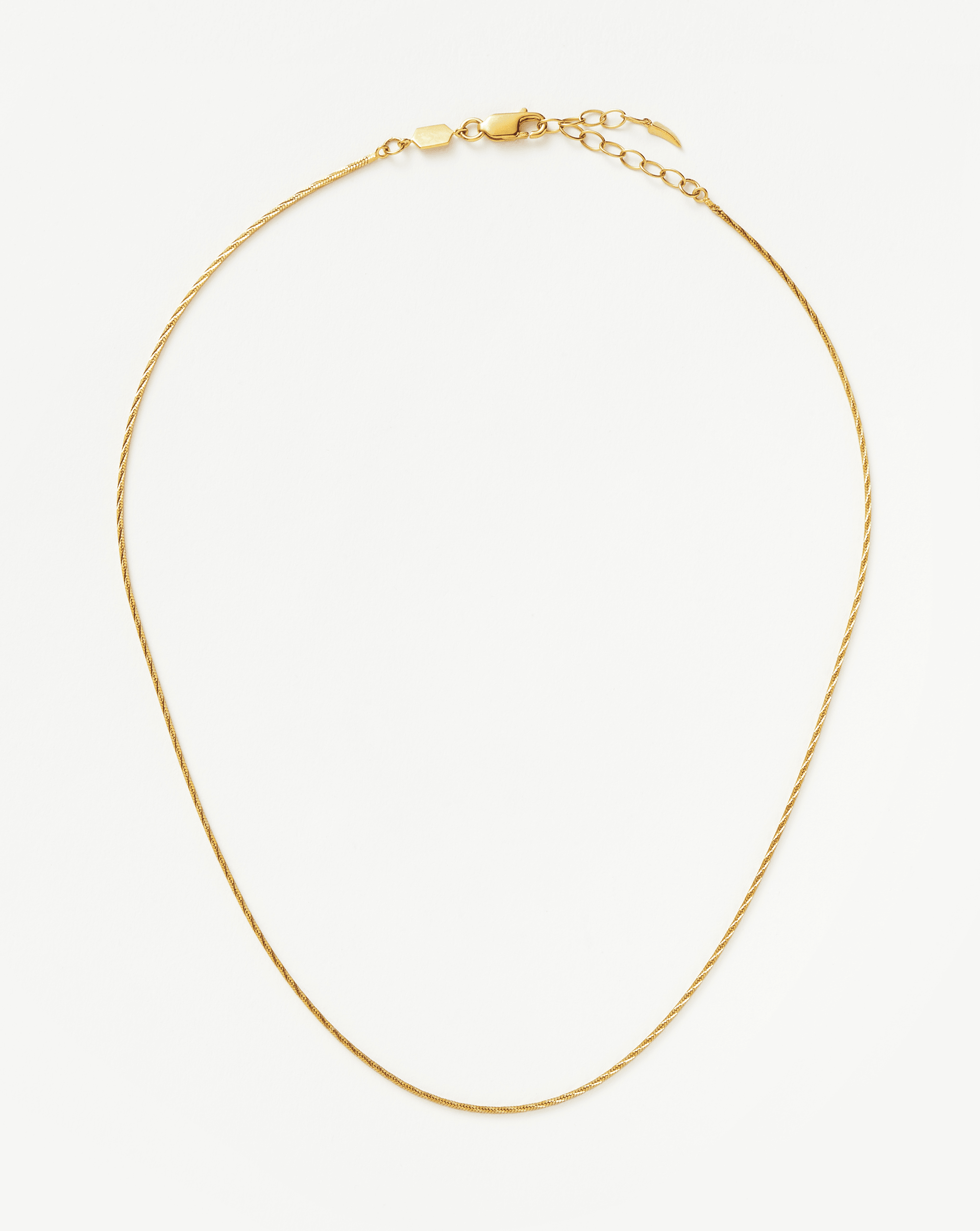 Square Snake Chain Necklace in 18k Gold Vermeil | Savi