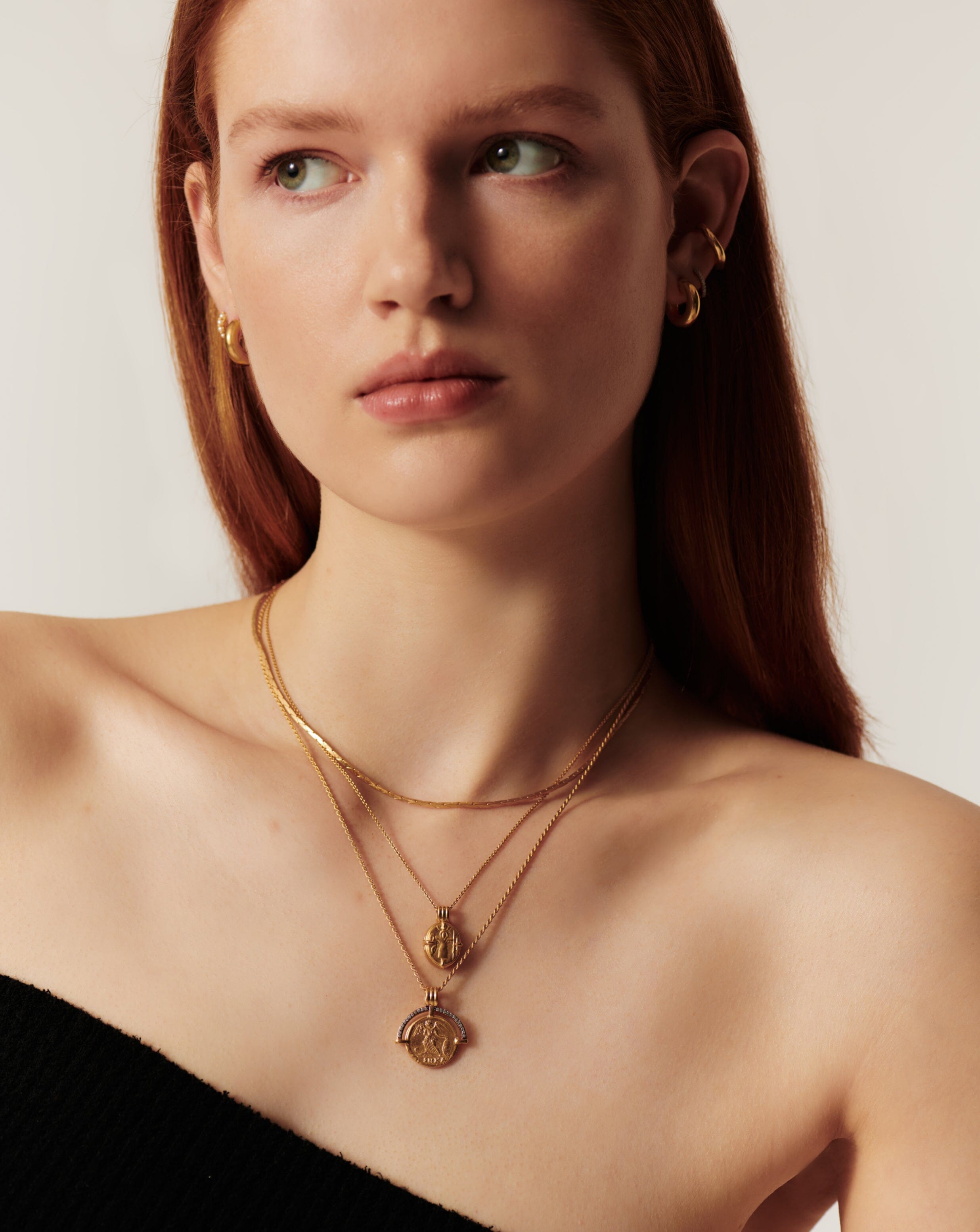 Roman Coin Locket Necklace in 18k Gold Vermeil | Lucy Williams