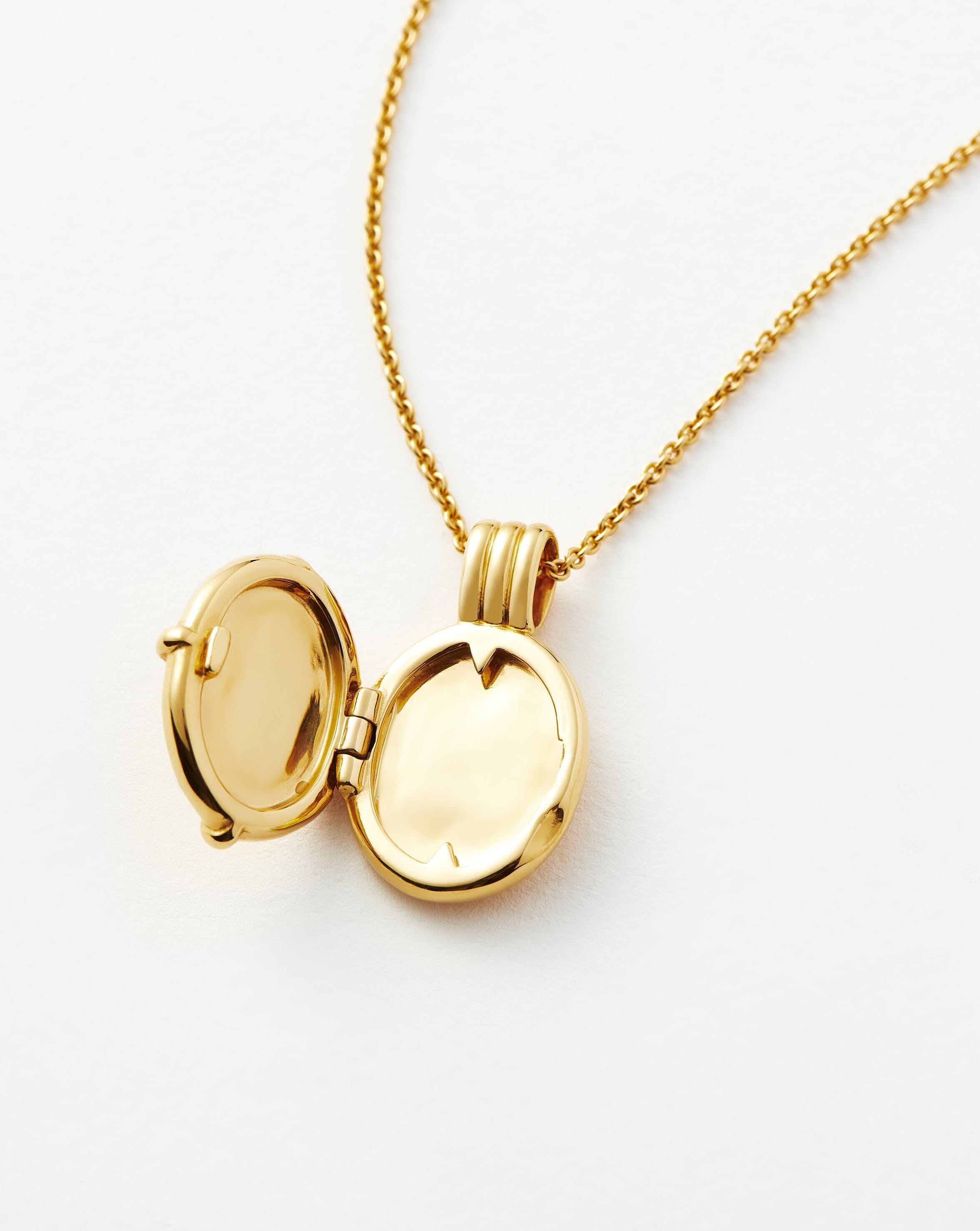 Roman Coin Locket Necklace in 18k Gold Vermeil | Lucy Williams