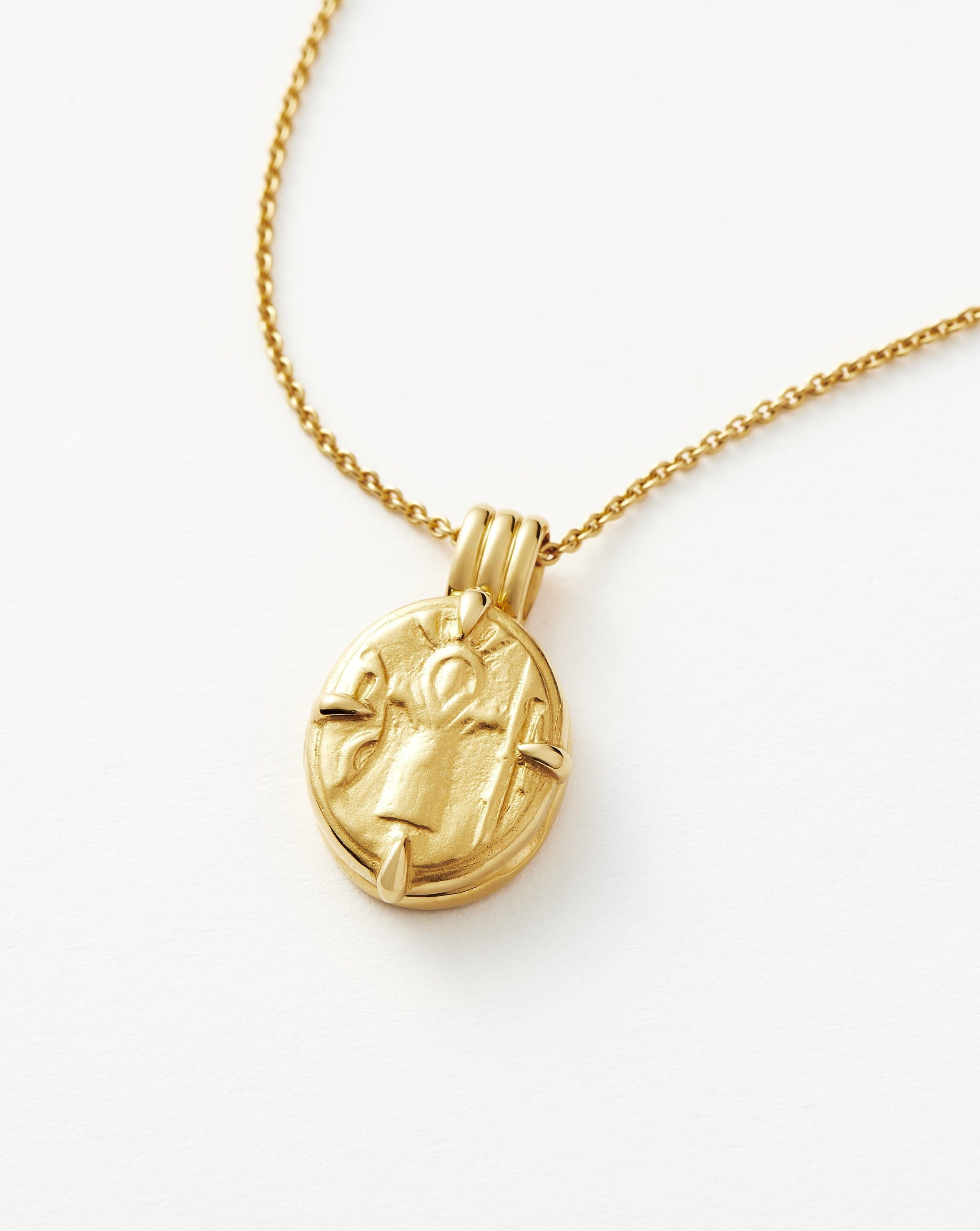 Roman Coin Locket Necklace in 18k Gold Vermeil | Lucy Williams