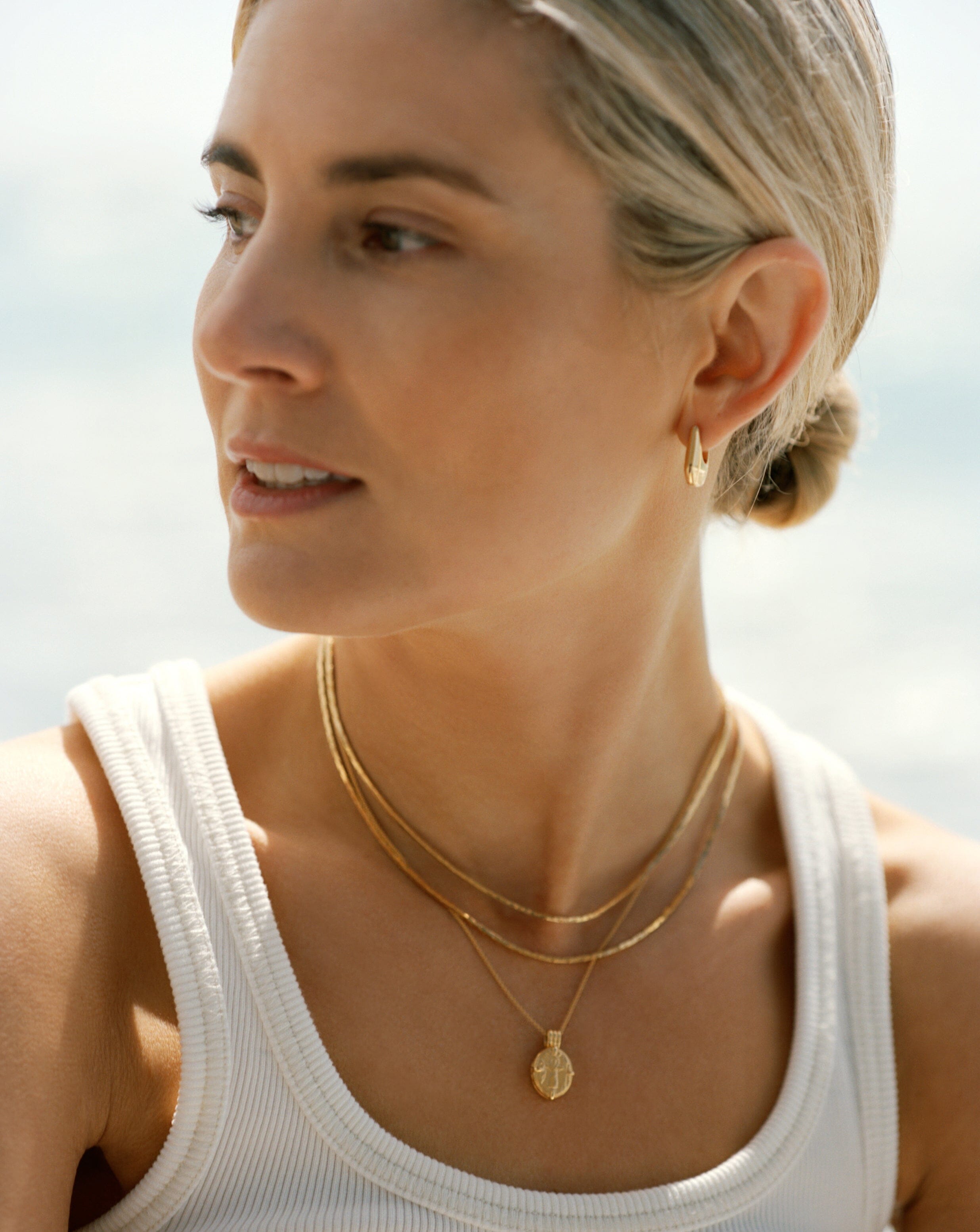 Roman Coin Locket Necklace in 18k Gold Vermeil | Lucy Williams