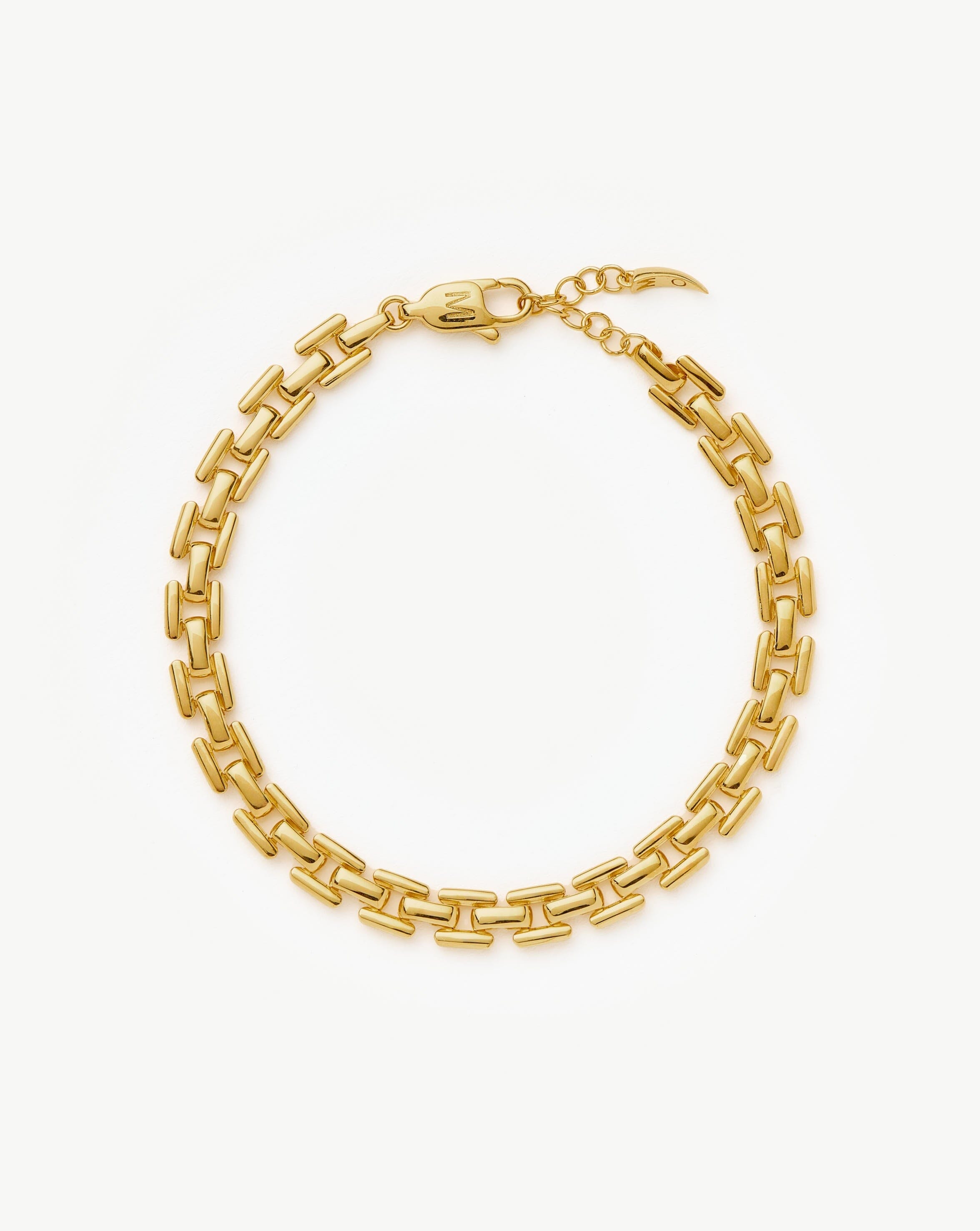 Vintage Chain Bracelet 18k Gold Plated | Adjustable Timepiece Link