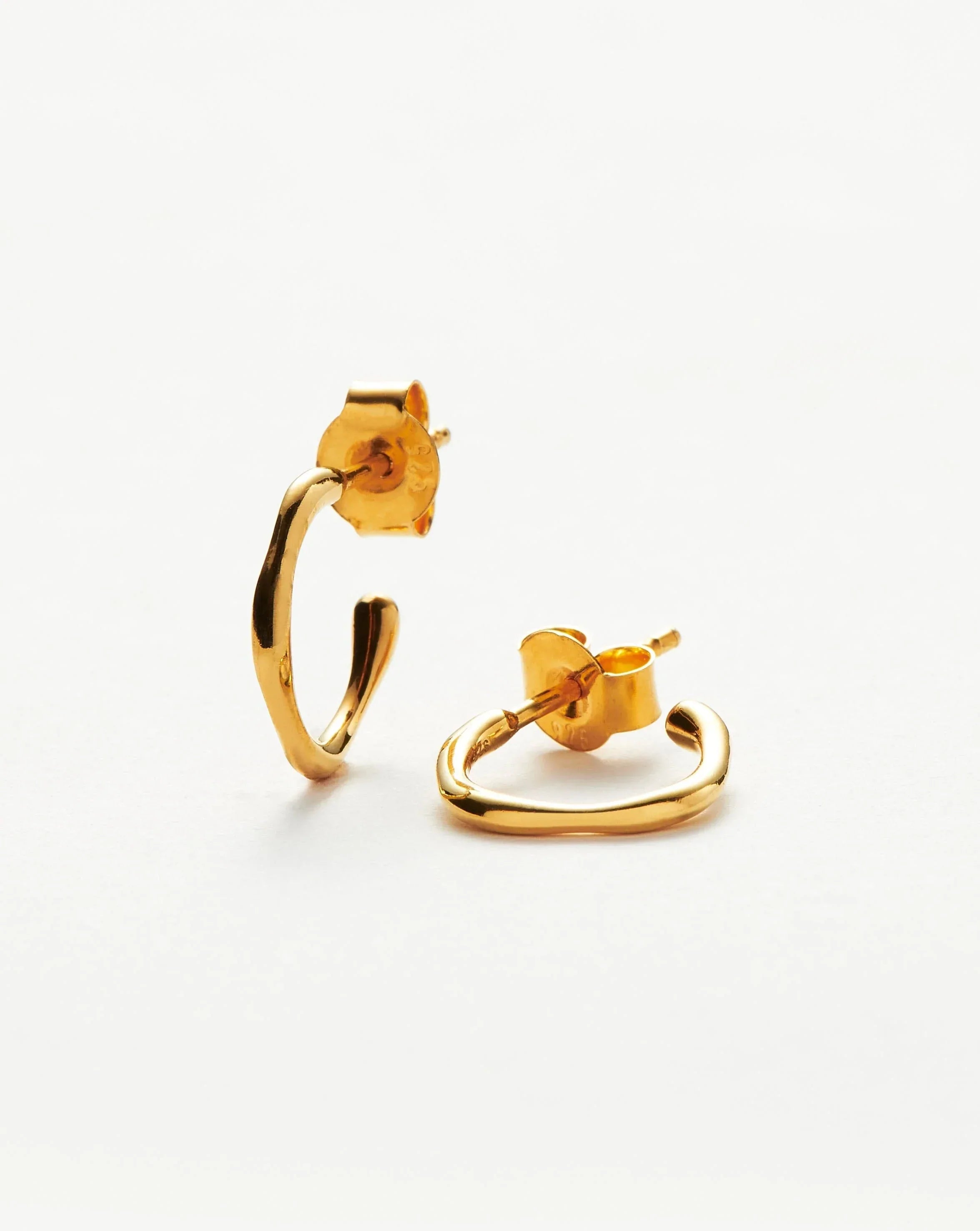 Mini Gold Hoop Earrings for Small Lobes | 18k Gold Vermeil