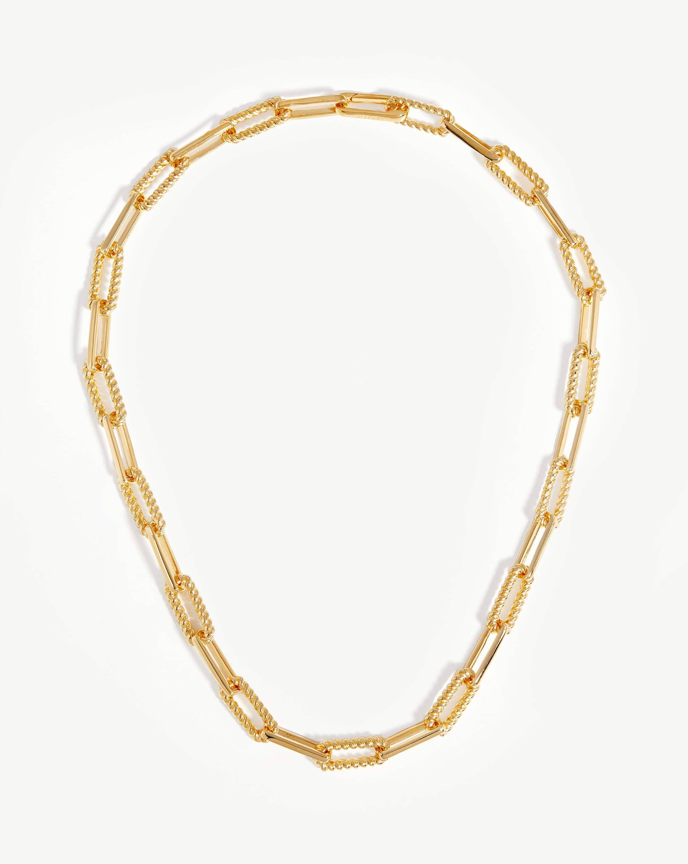 18k Gold Plated Chain Necklace with Detachable Pendants | Coterie