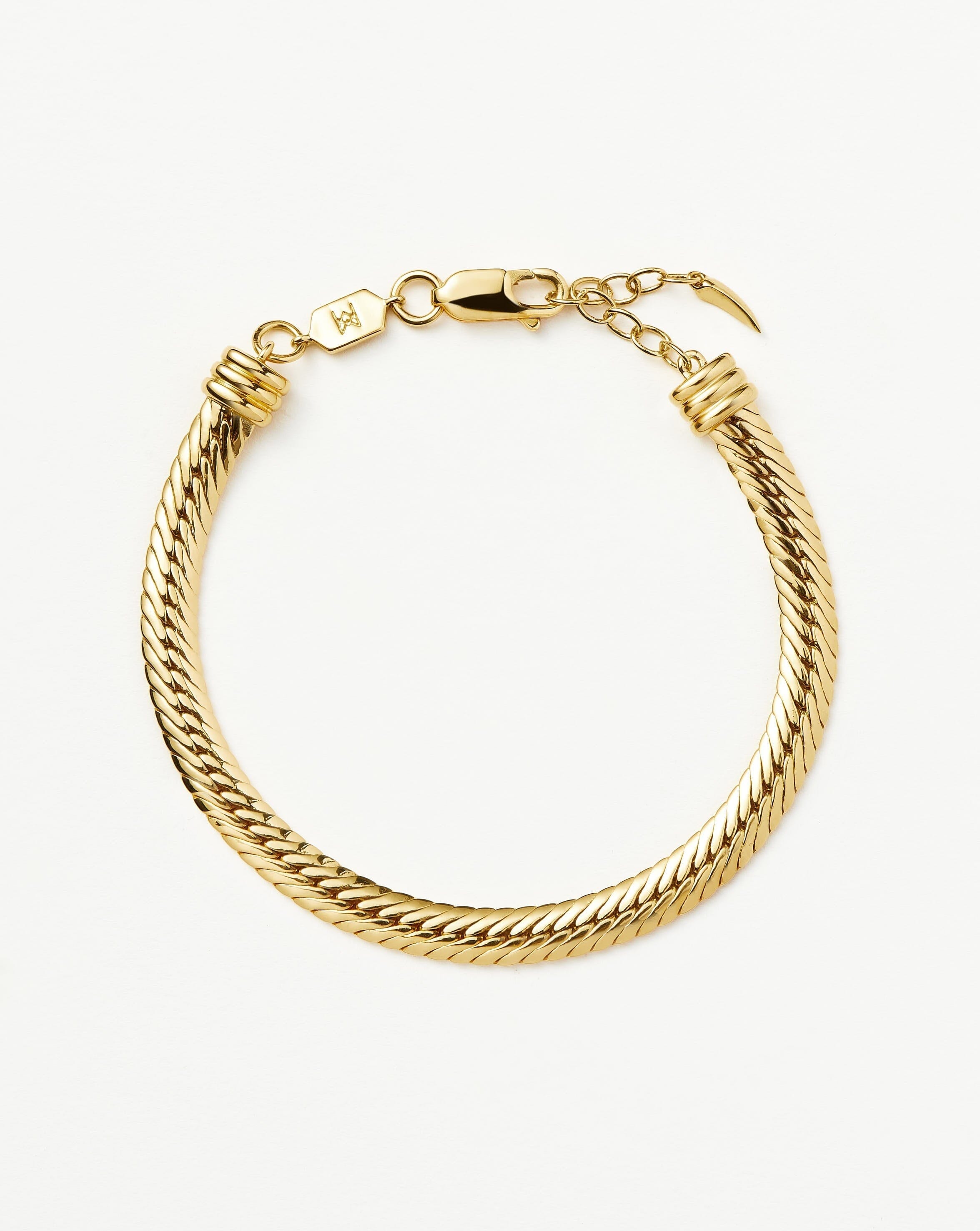 18k Gold Plated Snake Chain Bracelet | Camail Jewelry
