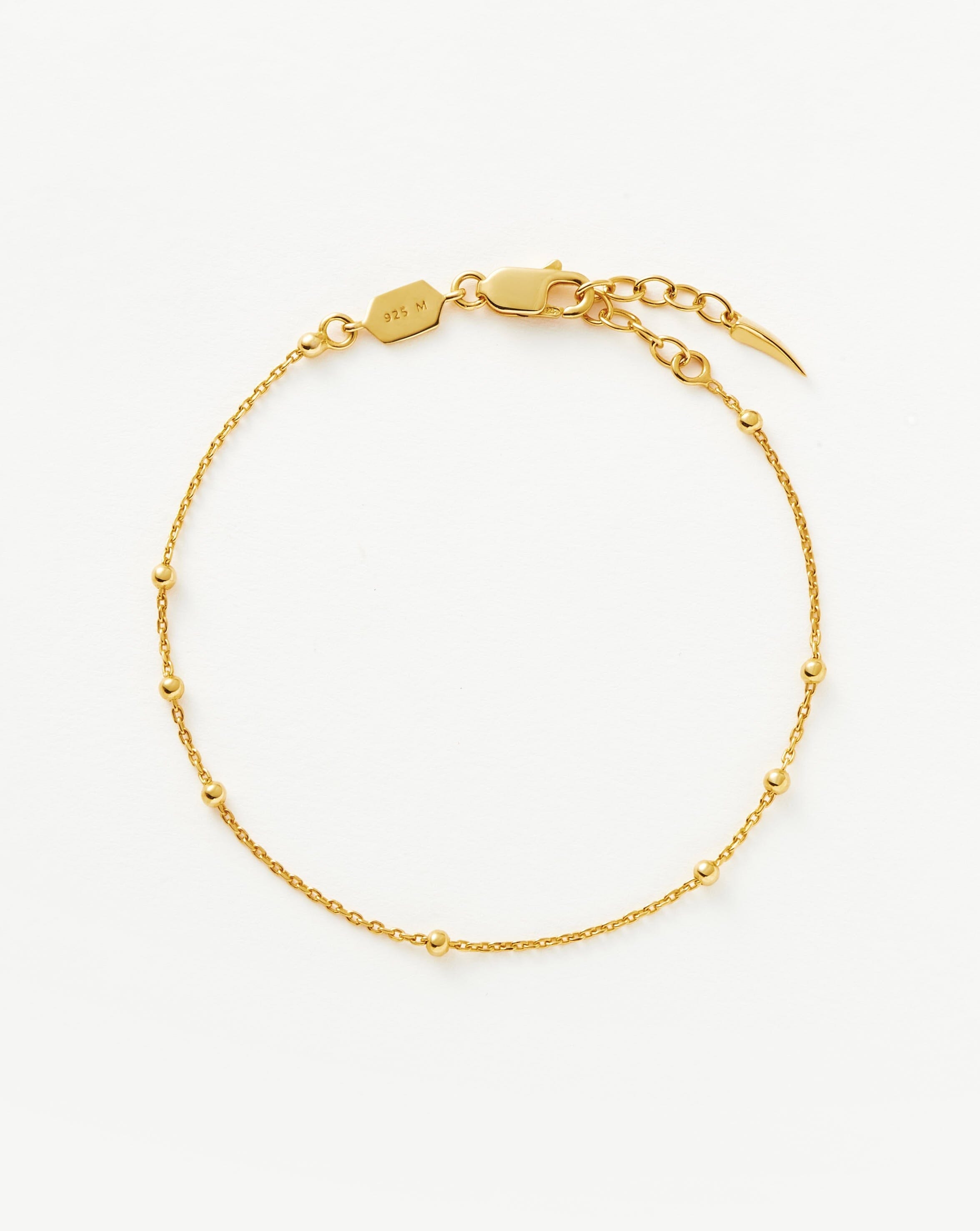 Delicate Orb Chain Bracelet in Recycled Gold Vermeil | Minimalist Jewelry