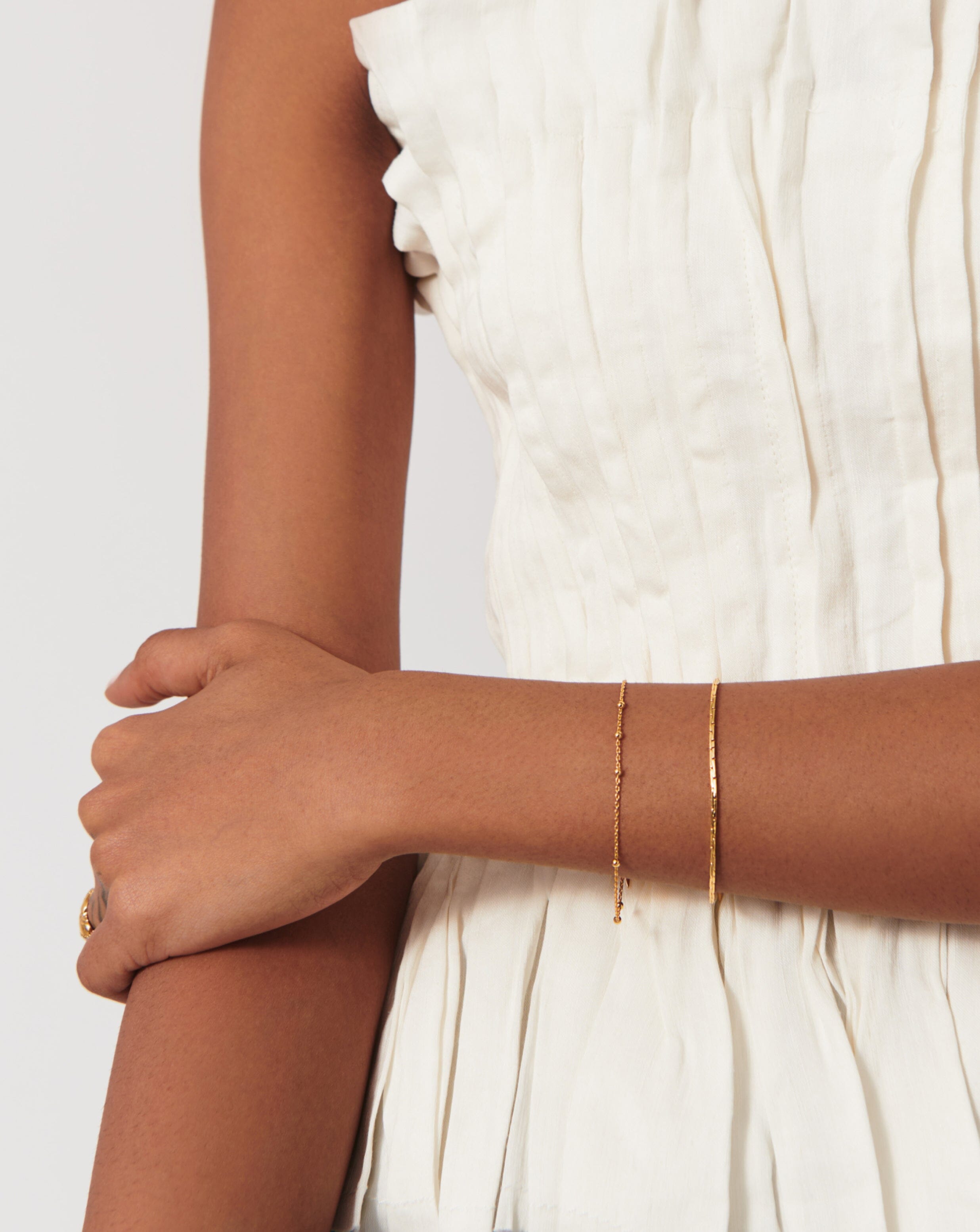 Delicate Orb Chain Bracelet in Recycled Gold Vermeil | Minimalist Jewelry