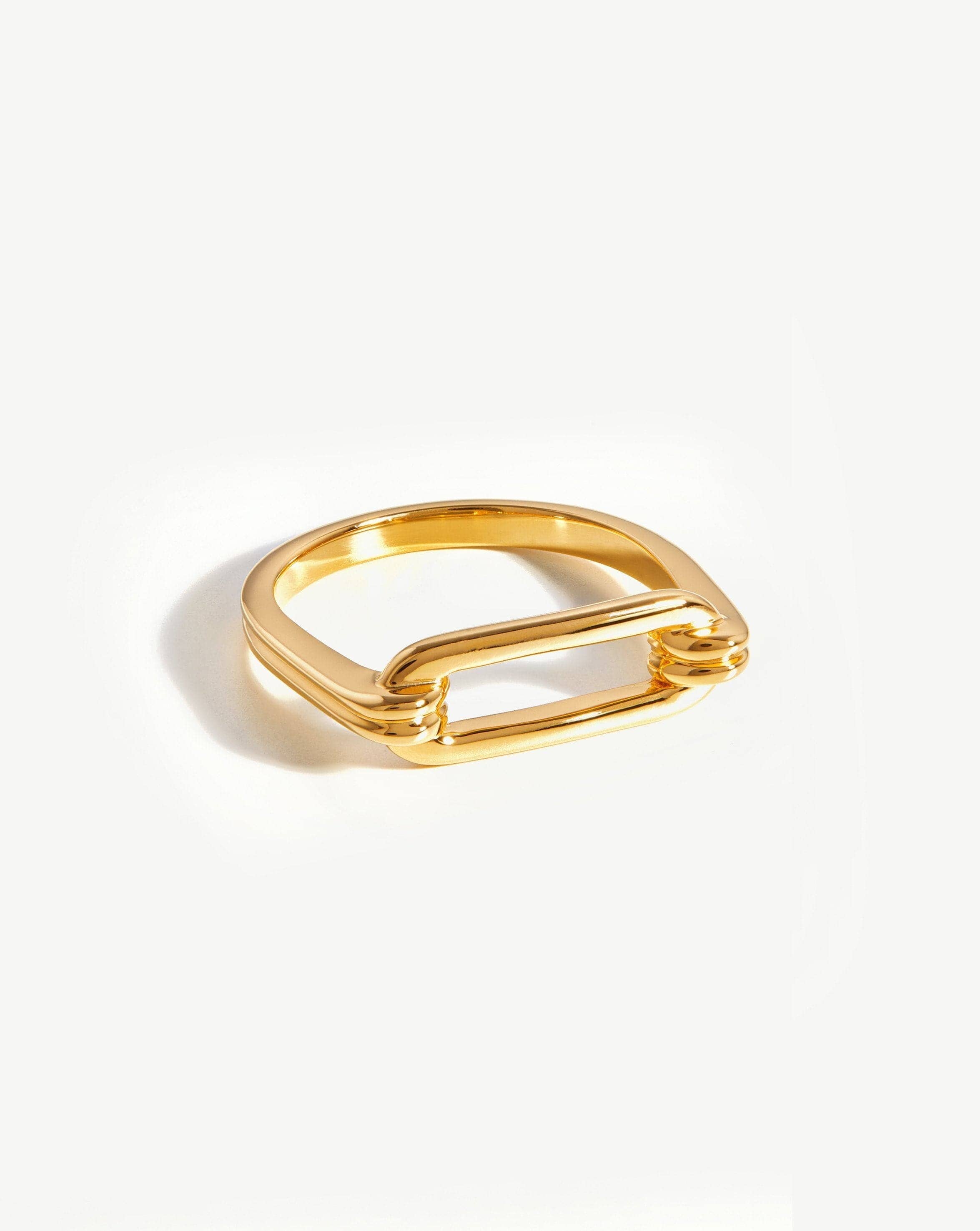 Vintage Ovate Gold Ring | 18k Gold Vermeil Stackable Band