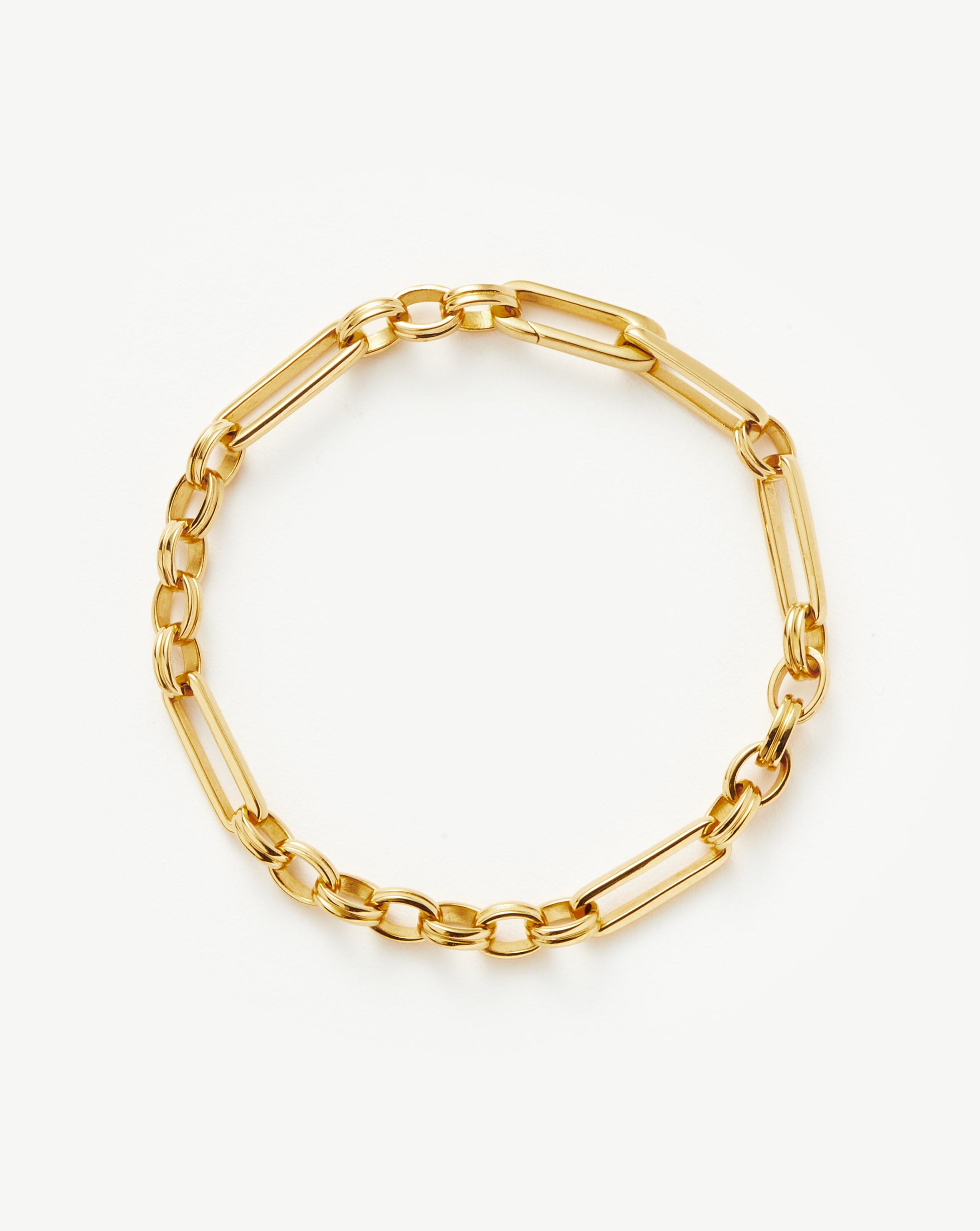 18k Gold Plated Chain Bracelet with Hidden Clasp | Axiom
