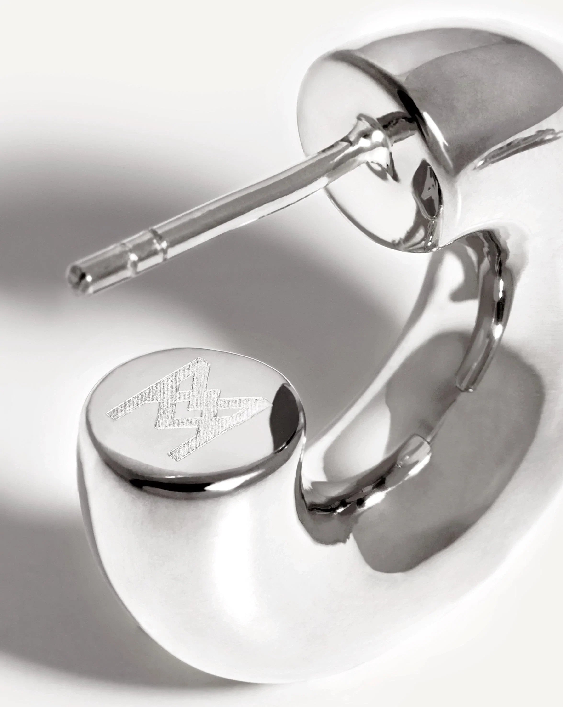 Chunky Small Hoop Earrings | Silver Plated for Everyday Wear