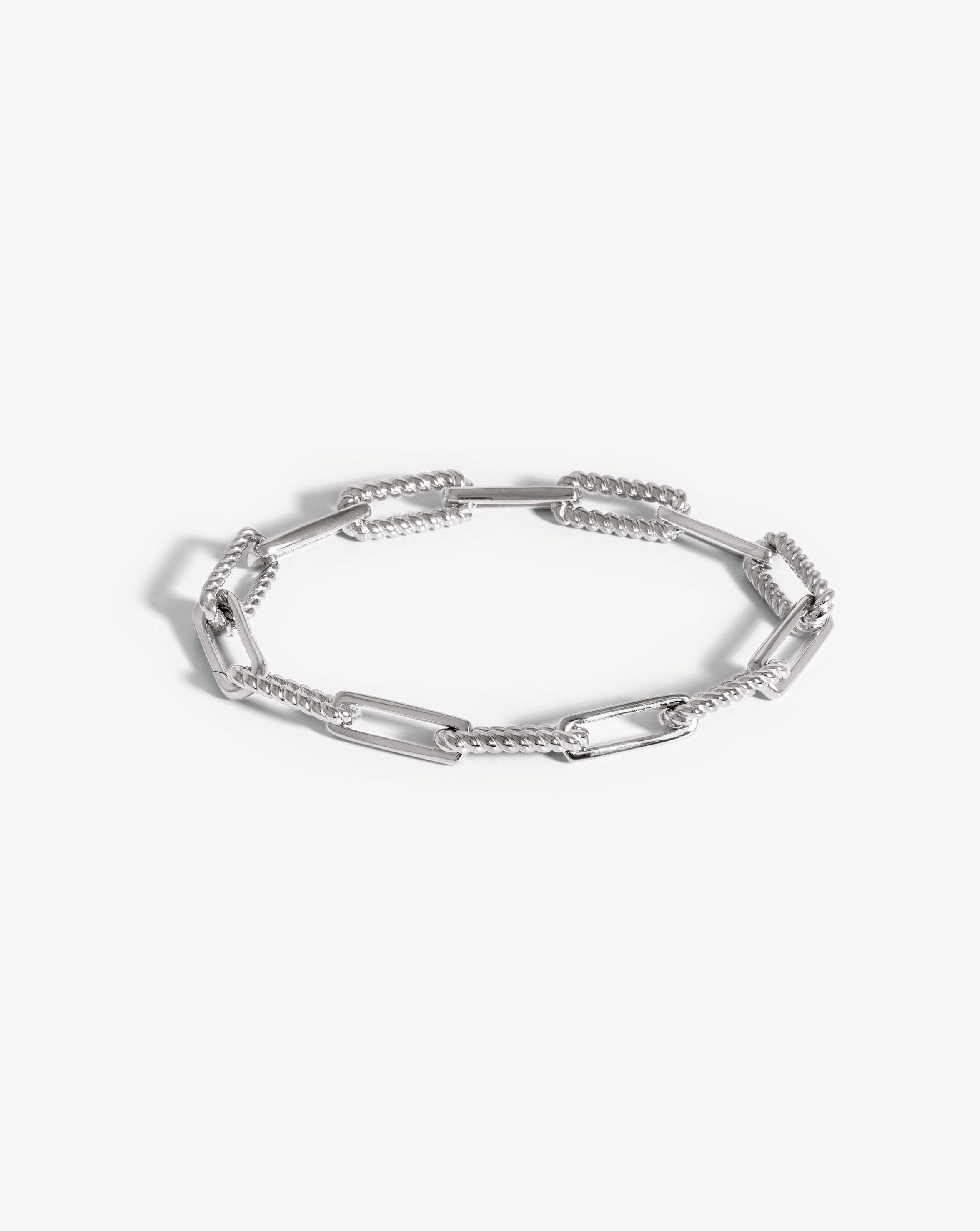 Silver Plated Chain Bracelet with Detachable Pendants | Coterie