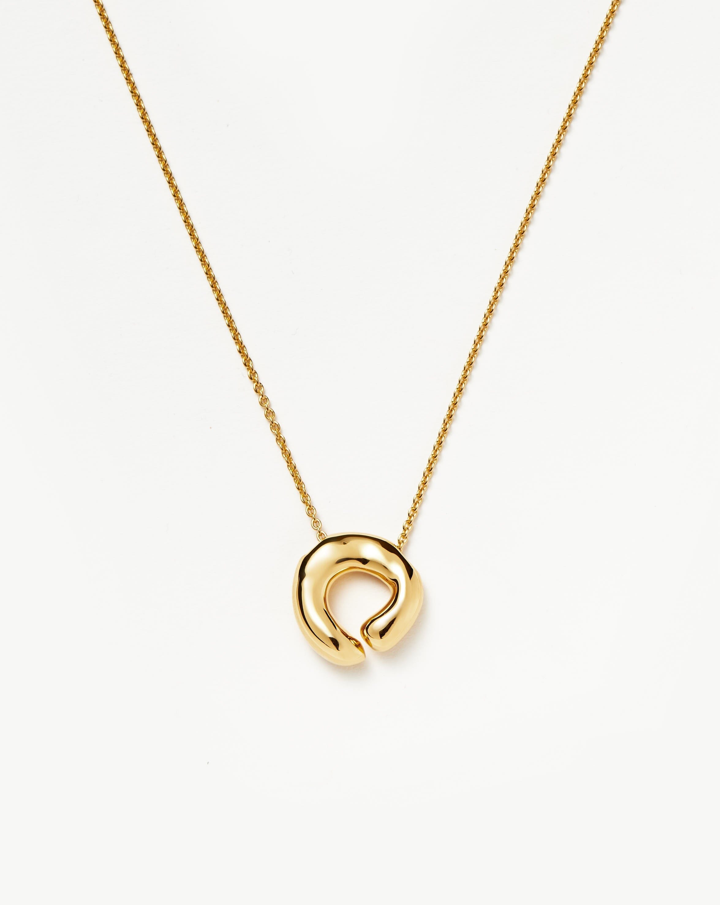 Handcrafted Open Pendant Necklace in 18k Gold Plated | Molten