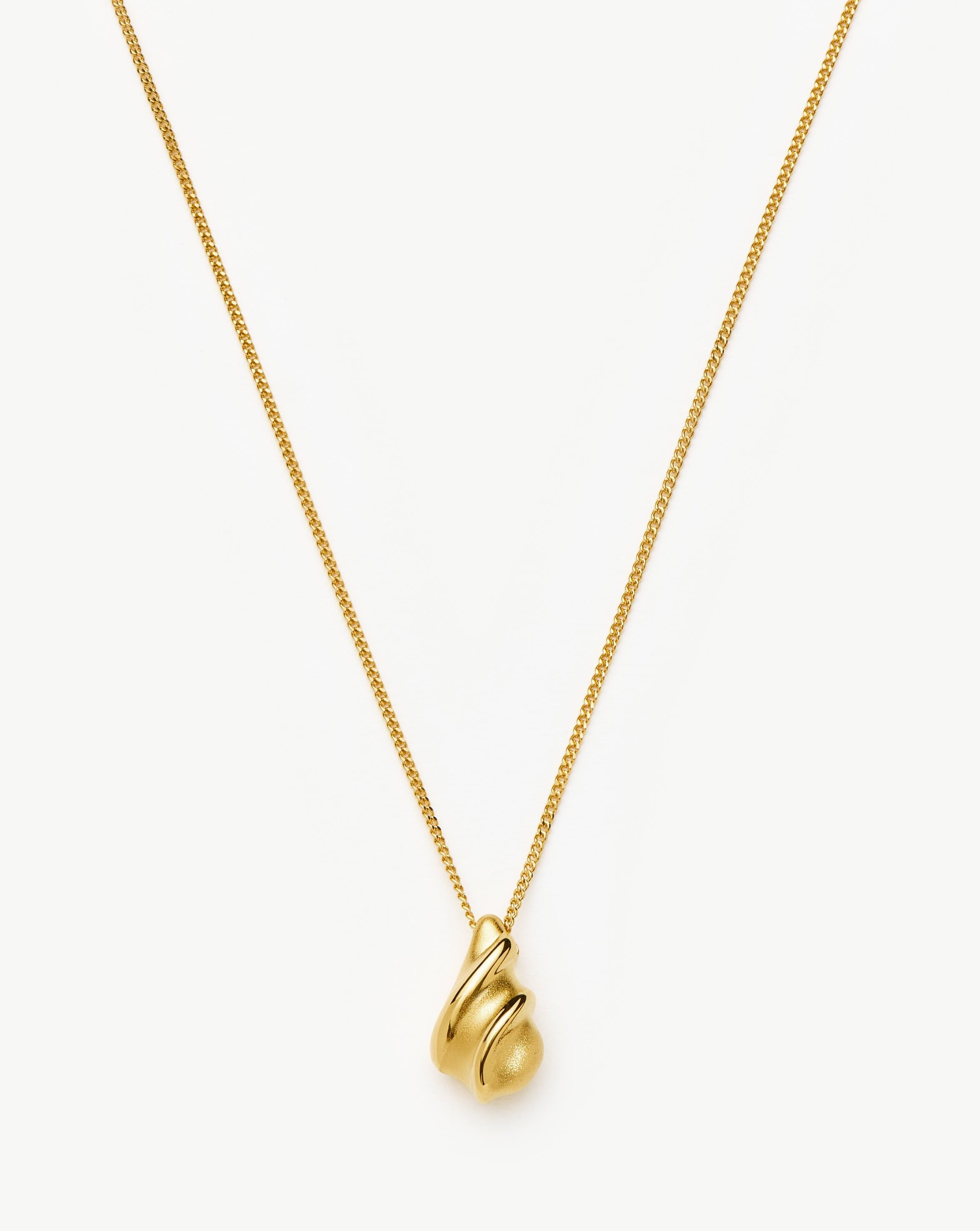 18k Gold Plated Droplet Pendant Necklace | Savi Ridge