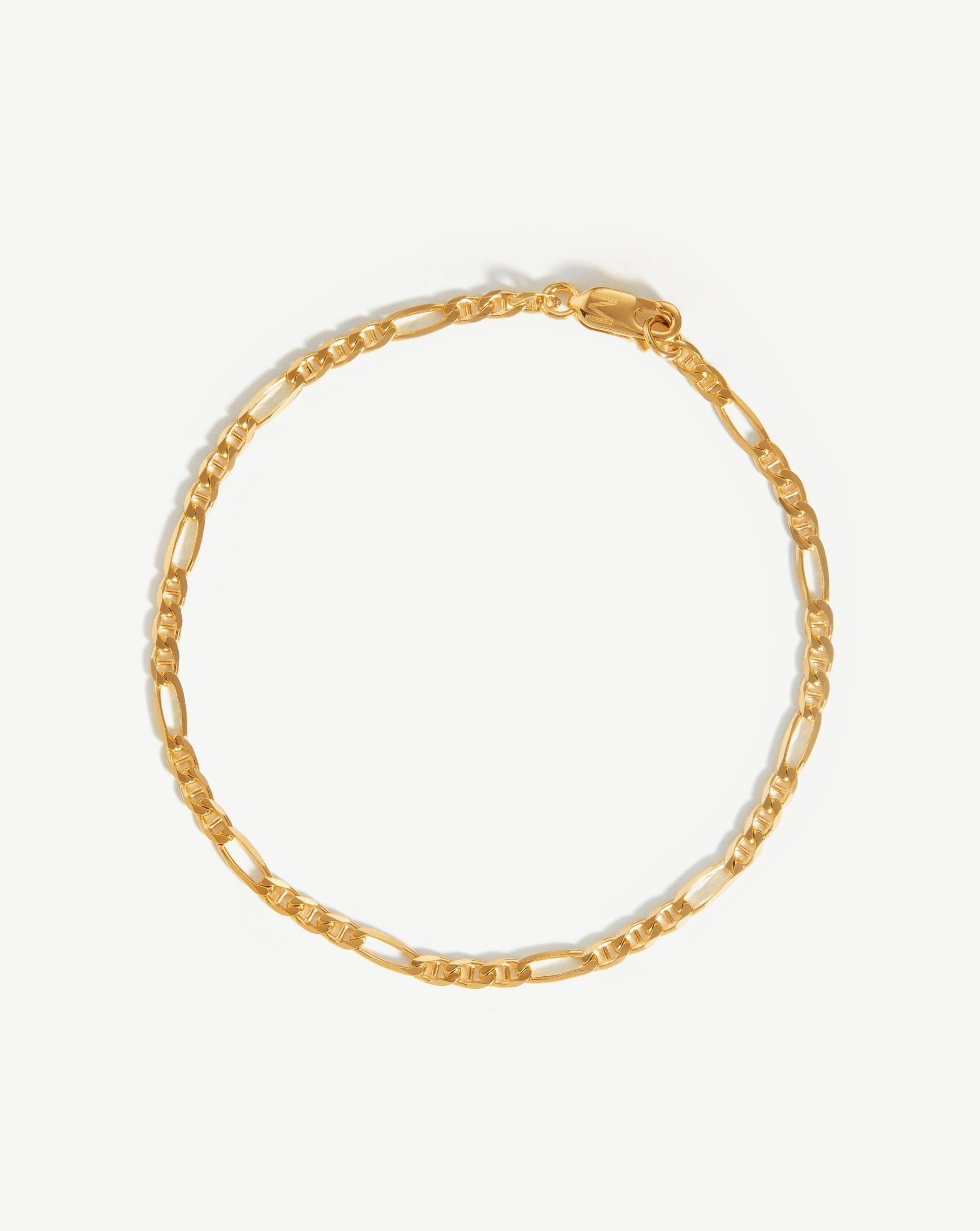 Vintage-Inspired Gold Plated Chain Bracelet for Men | Filia