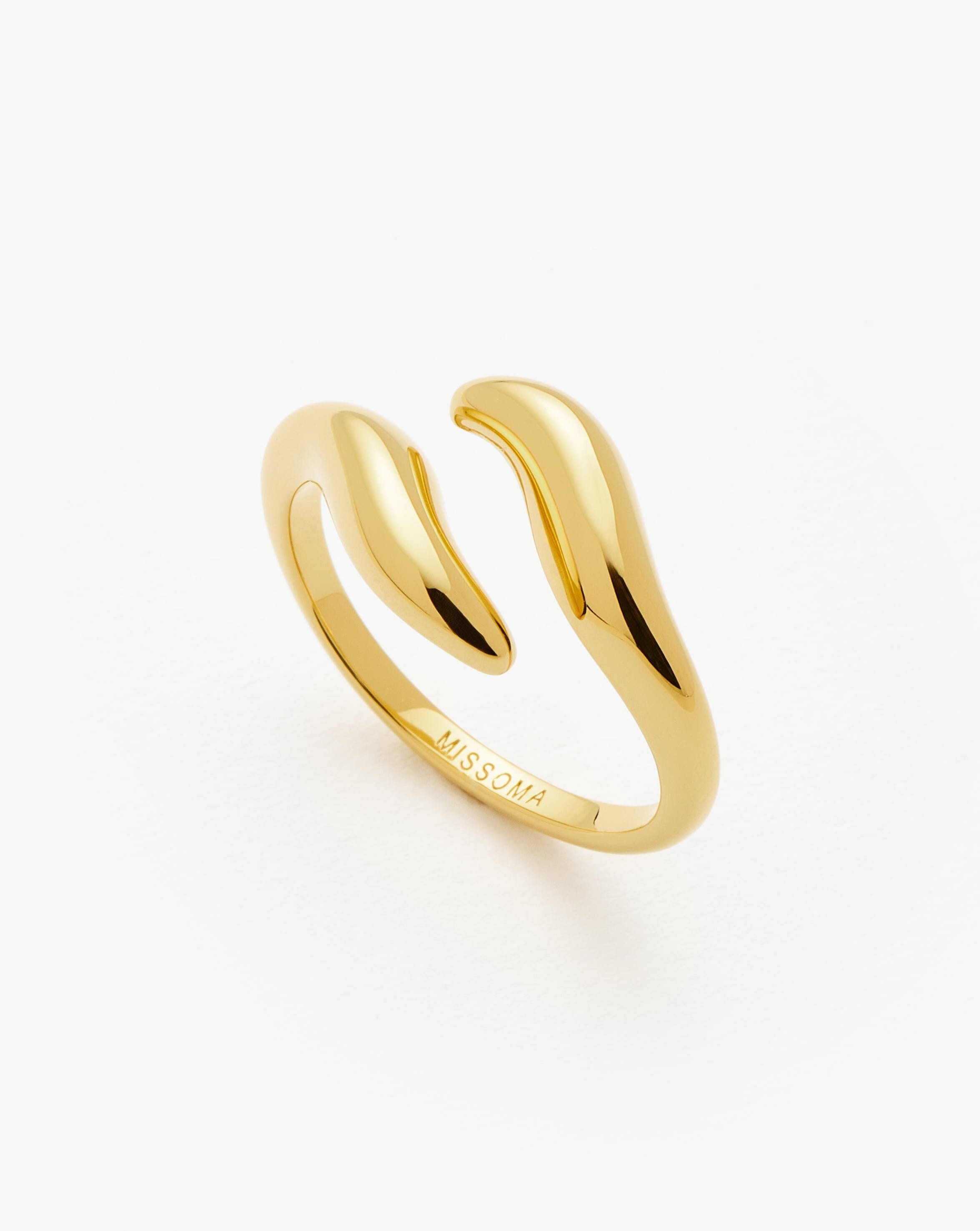 18k Gold Vermeil Open Stacking Ring | Savi Signature S